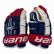 Bauer Nexus Team Gloves - Intermediate (Blue/Red/White)