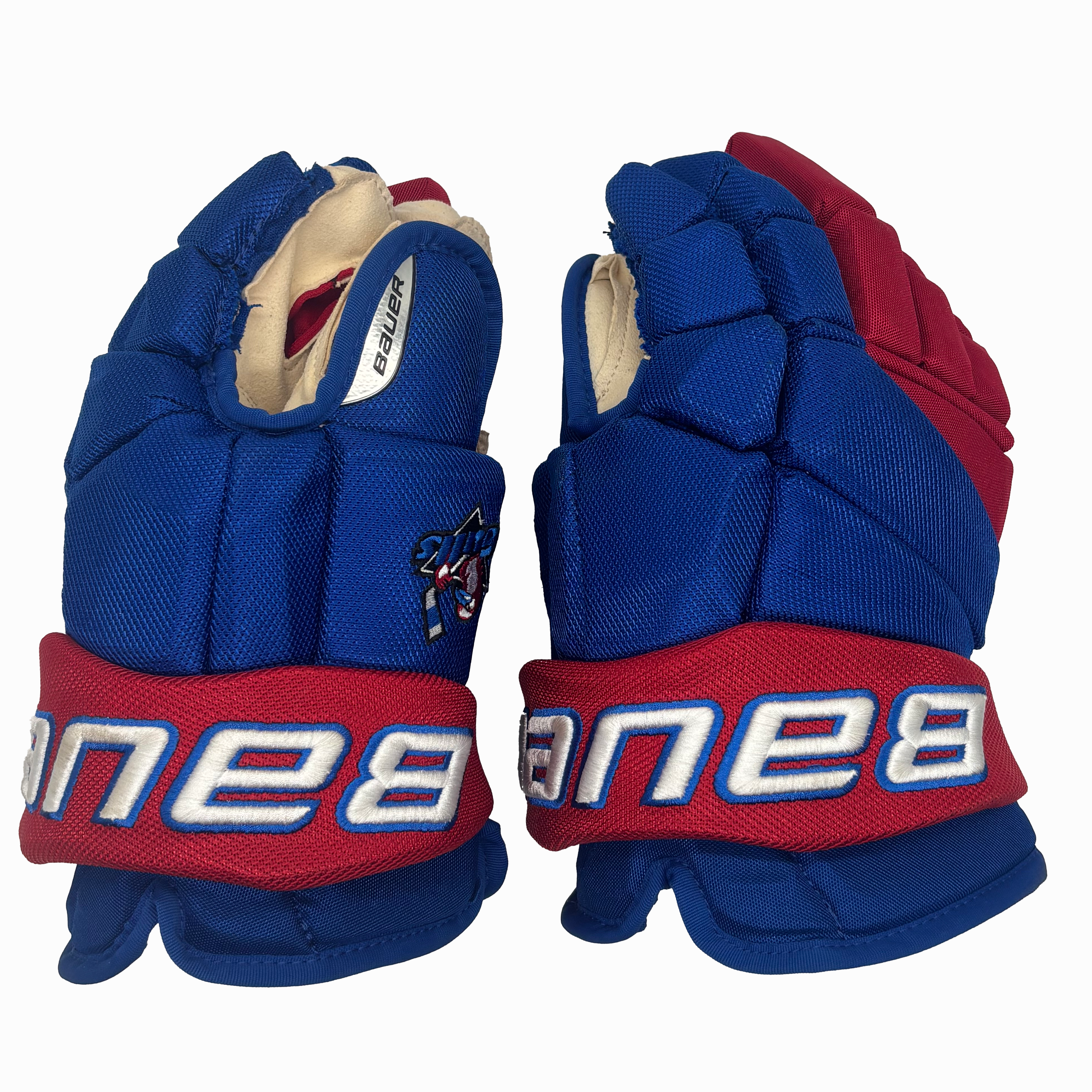 Bauer Team Vapor Pro Gloves - Senior (Blue/Red/White)