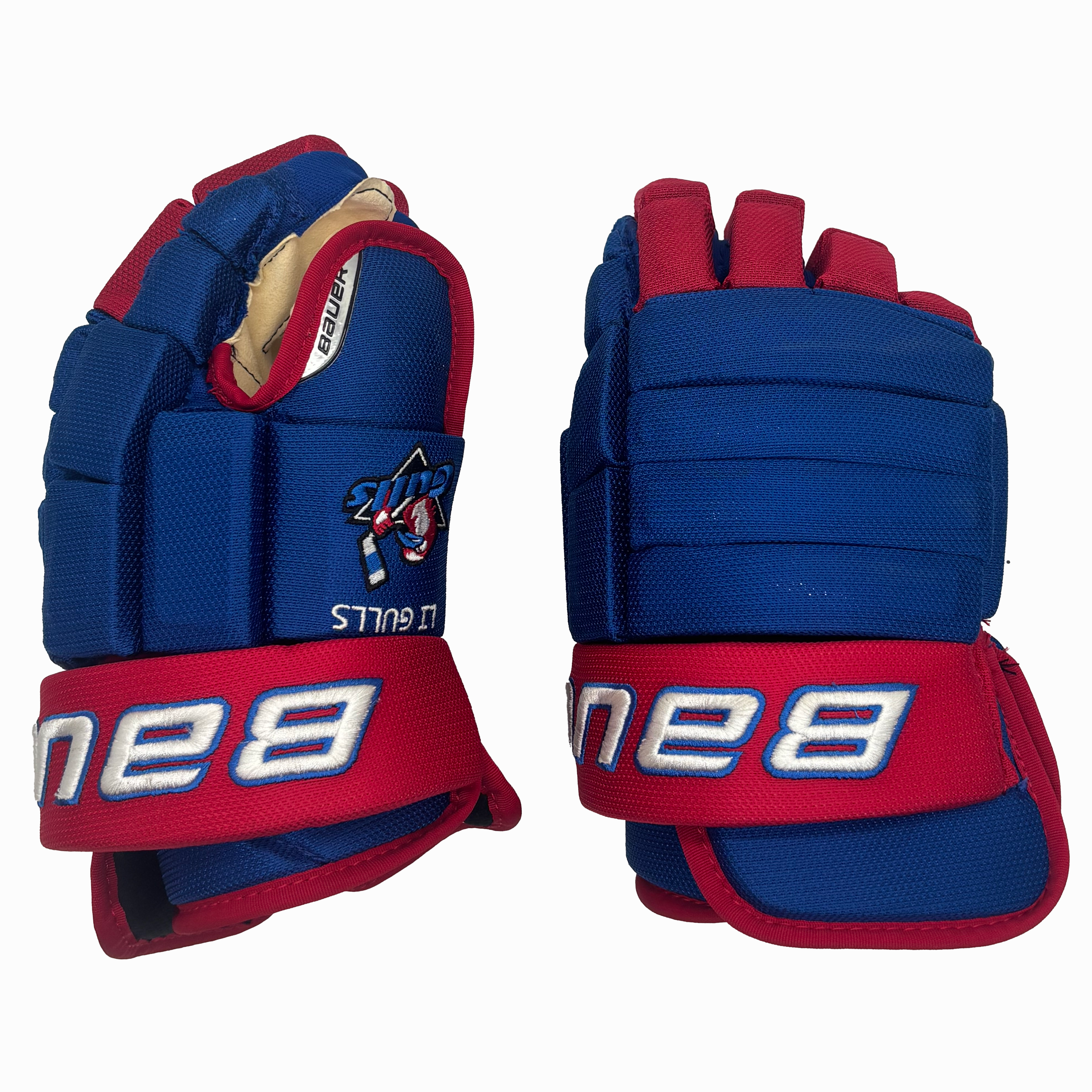 Bauer Pro Team Gloves - Intermediate (Blue/Red/White)