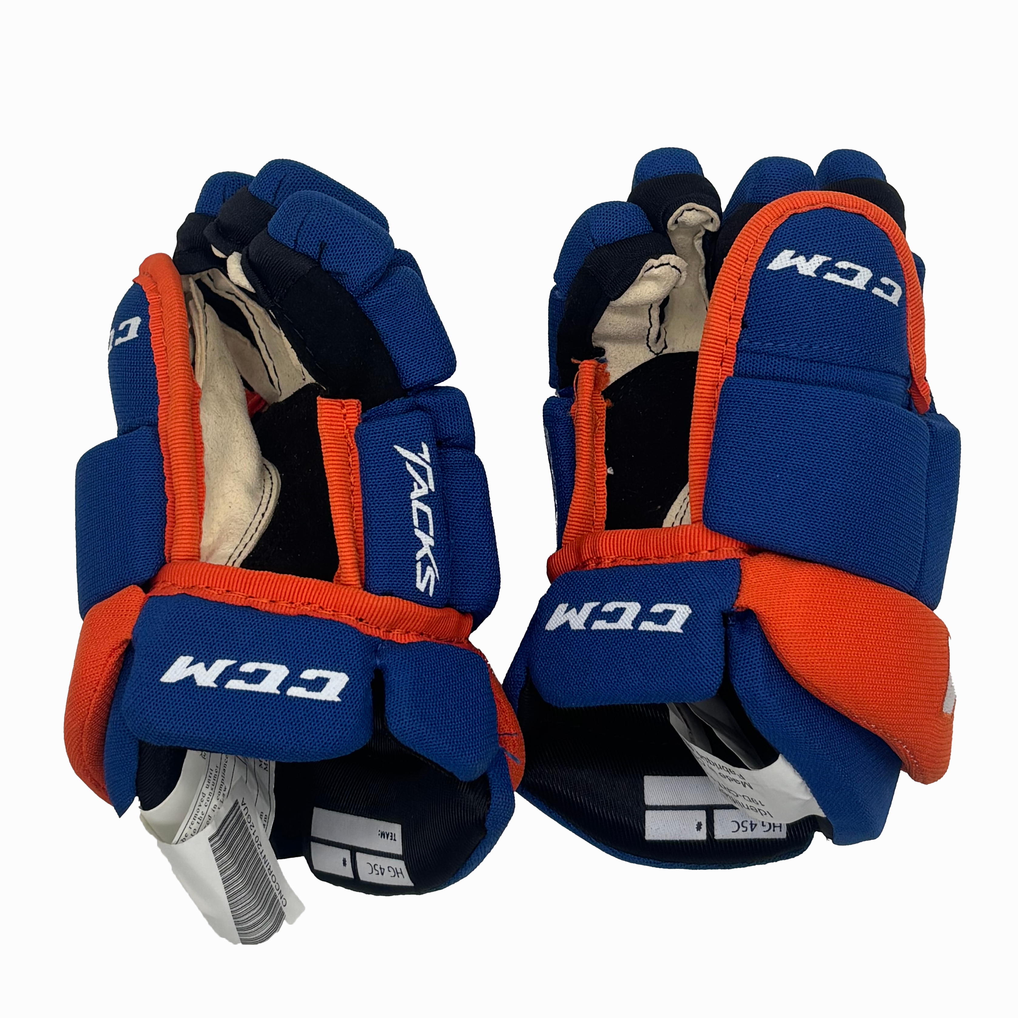 CCM HG45C Gloves - Youth (Blue/Orange)