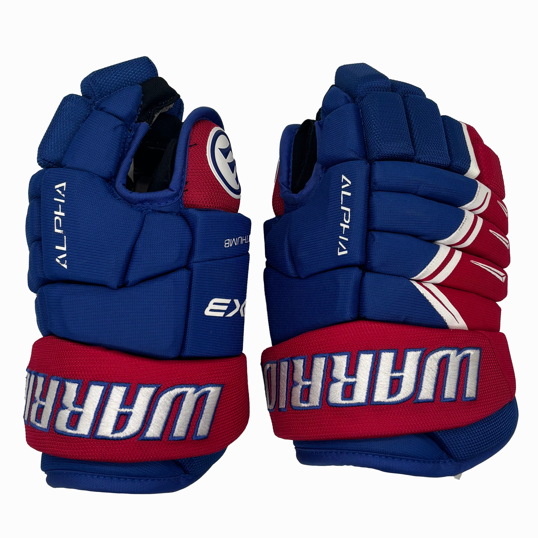 Warrior Alpha DX3 Gloves - Junior (Blue/Red/White)