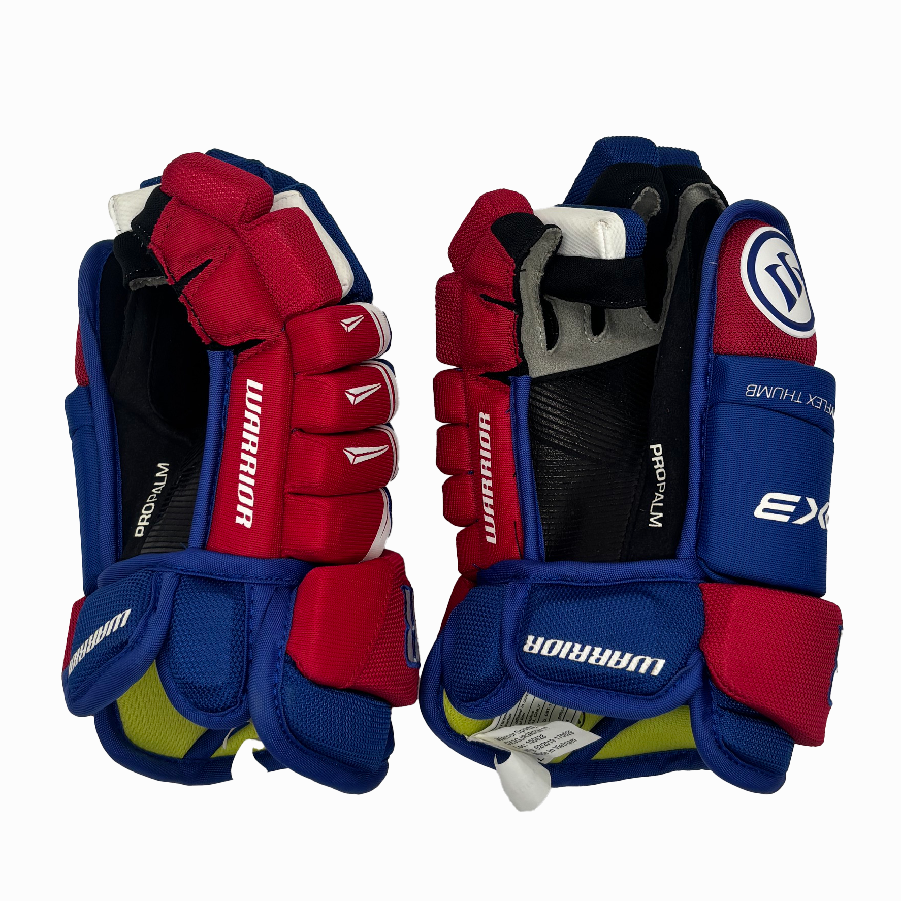 Warrior Alpha DX3 Gloves - Junior (Blue/Red/White)