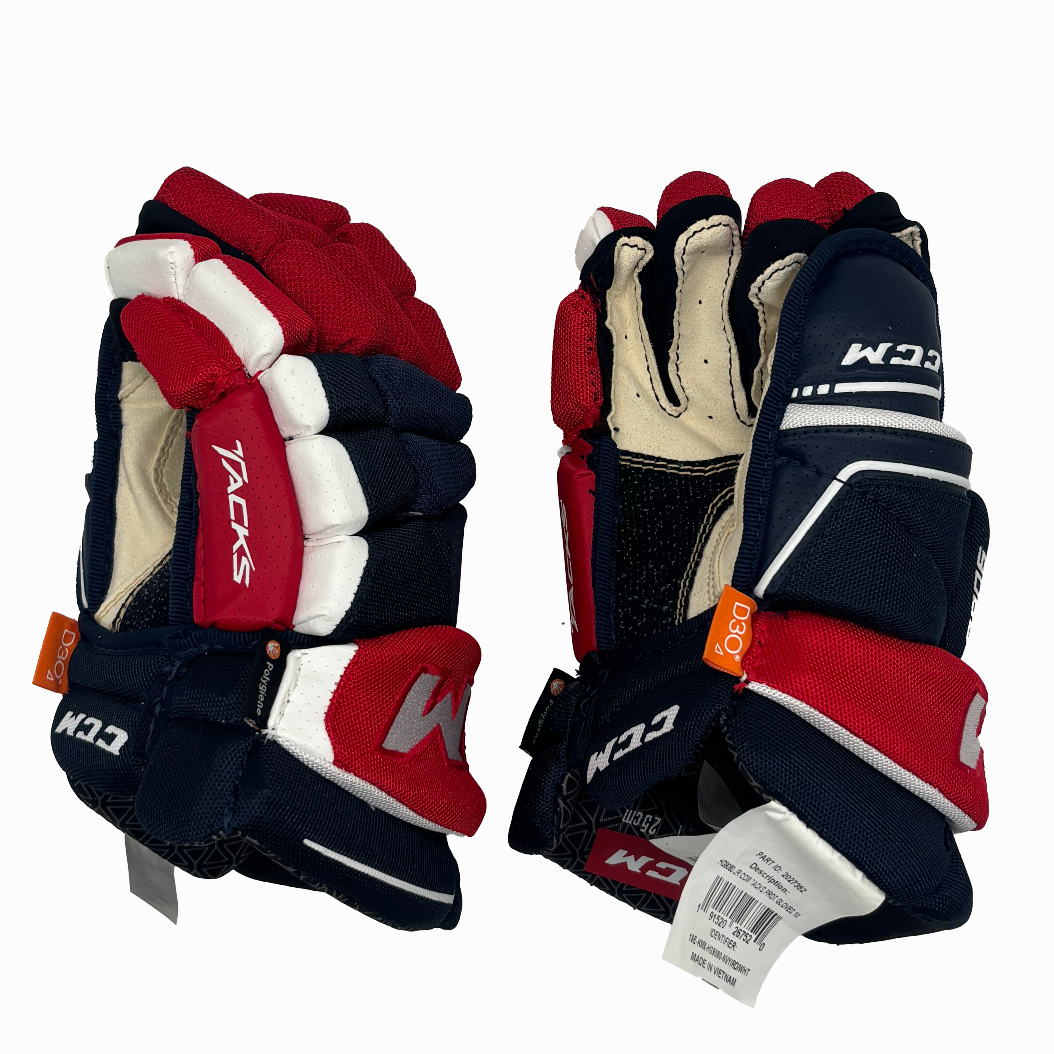CCM Tacks 9080 Gloves - Junior (Navy/Red/White)