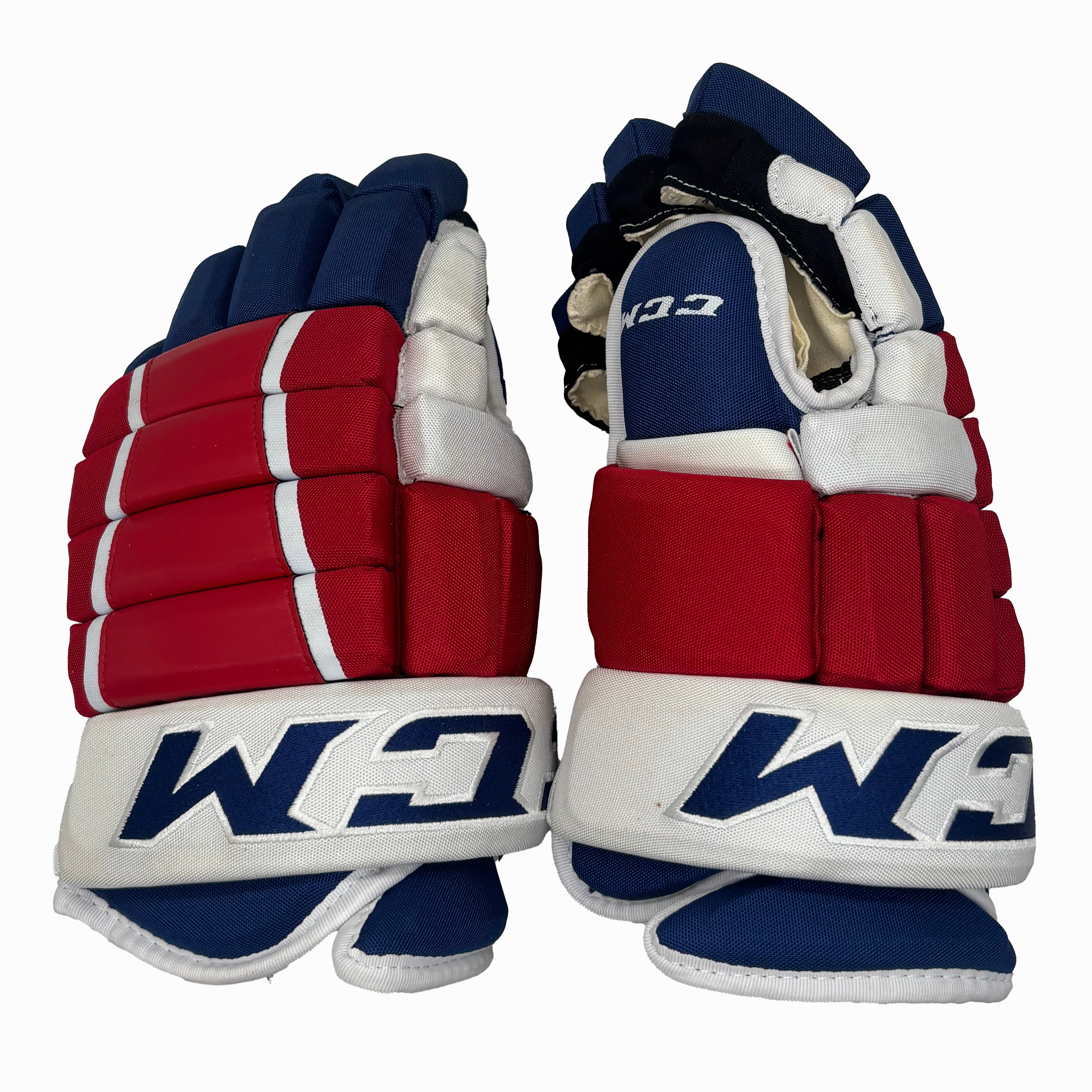 CCM HG4PC Gloves - Senior (Blue/Red/White)