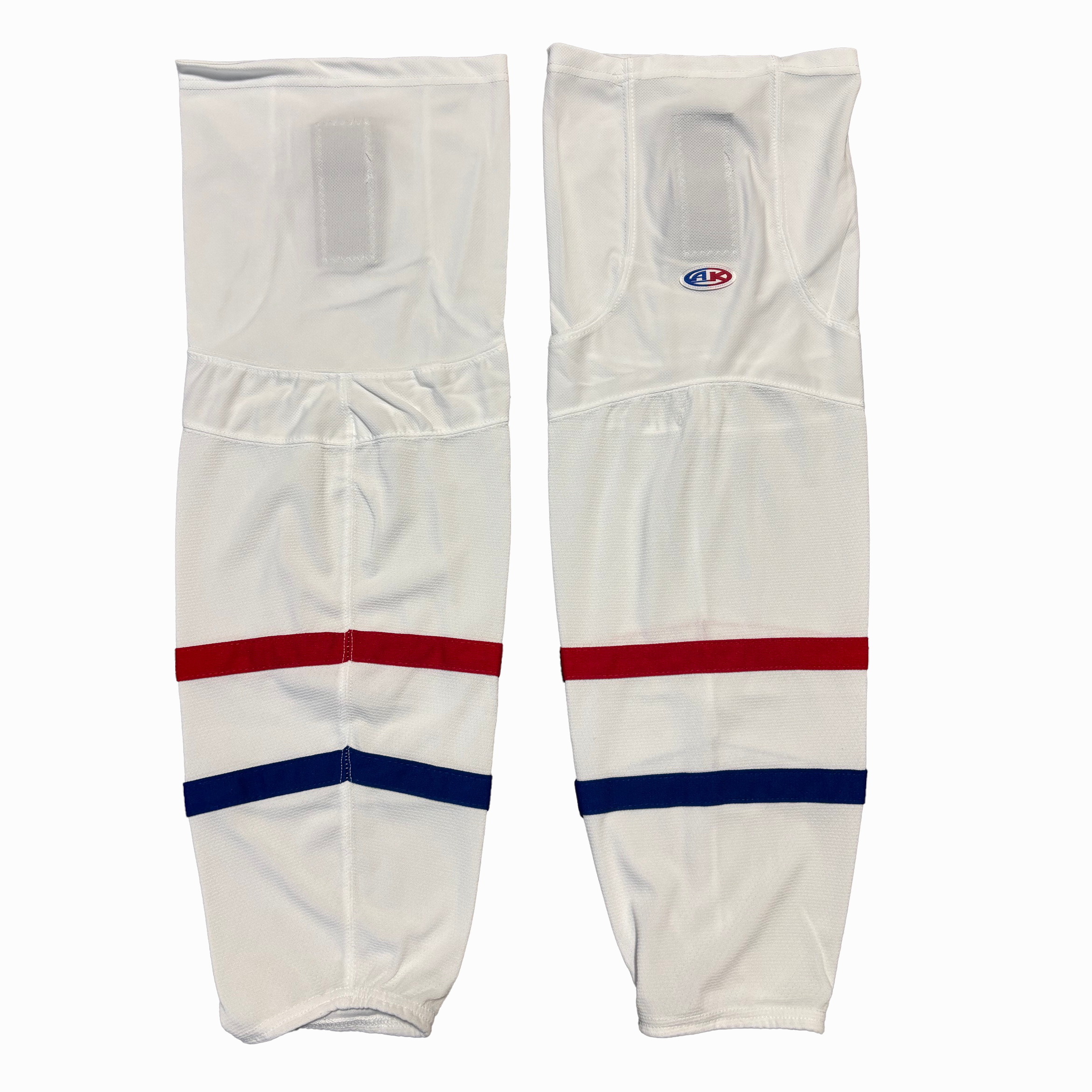 Athletic Knit -  New Game Socks - Youth (White/Red/Blue)