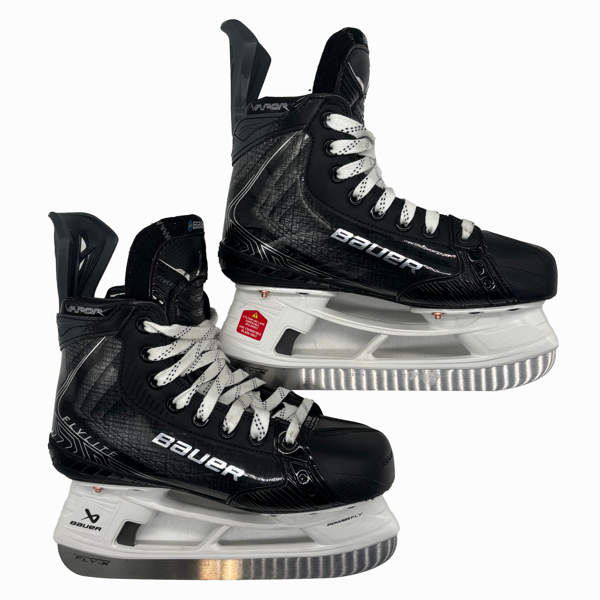 Bauer Vapor Flylite - Used PWHL Pro Stock Hockey Skates - Size 4.5D (Black)