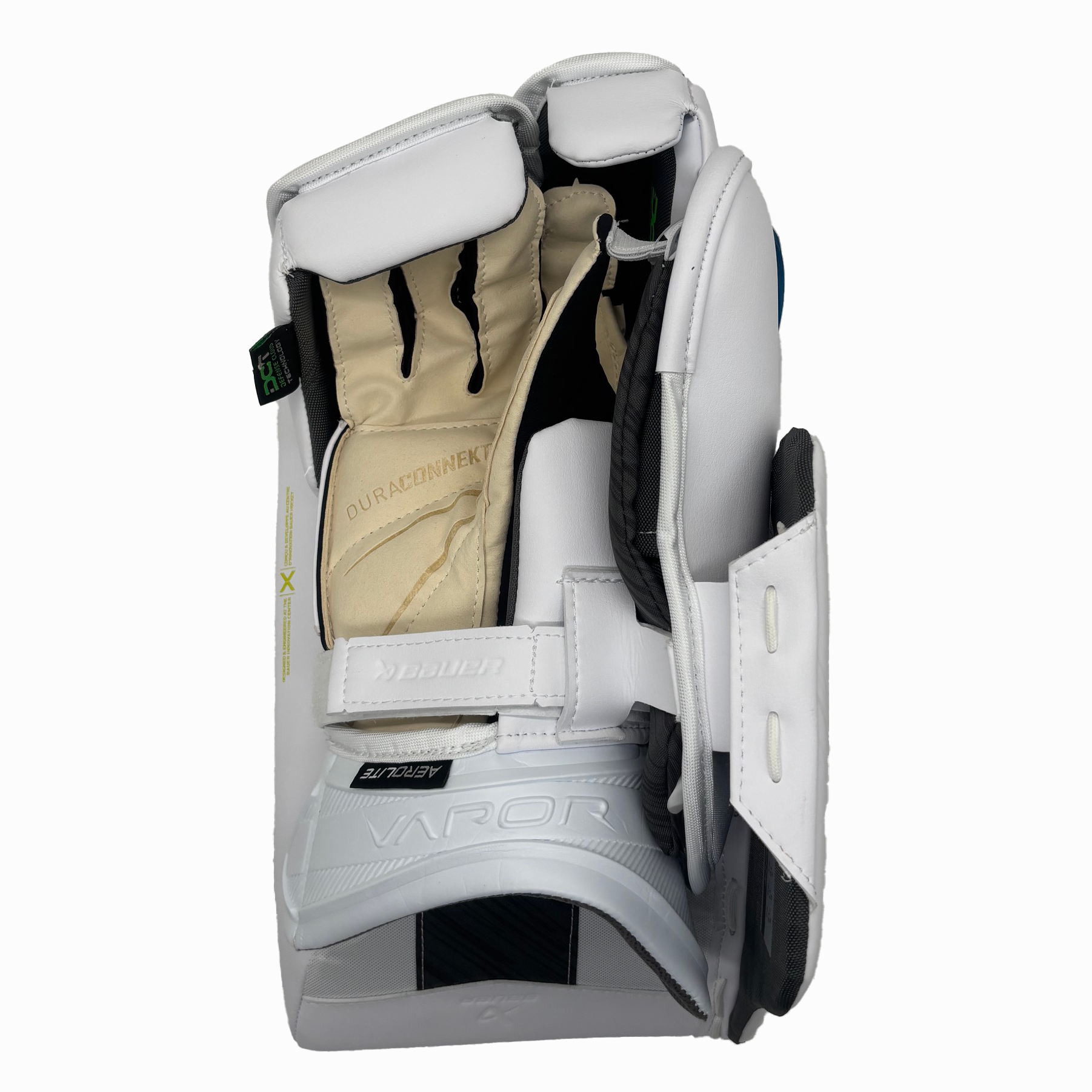 Bauer Vapor Hyperlite 2 - New Pro Stock Goalie Blocker (White)