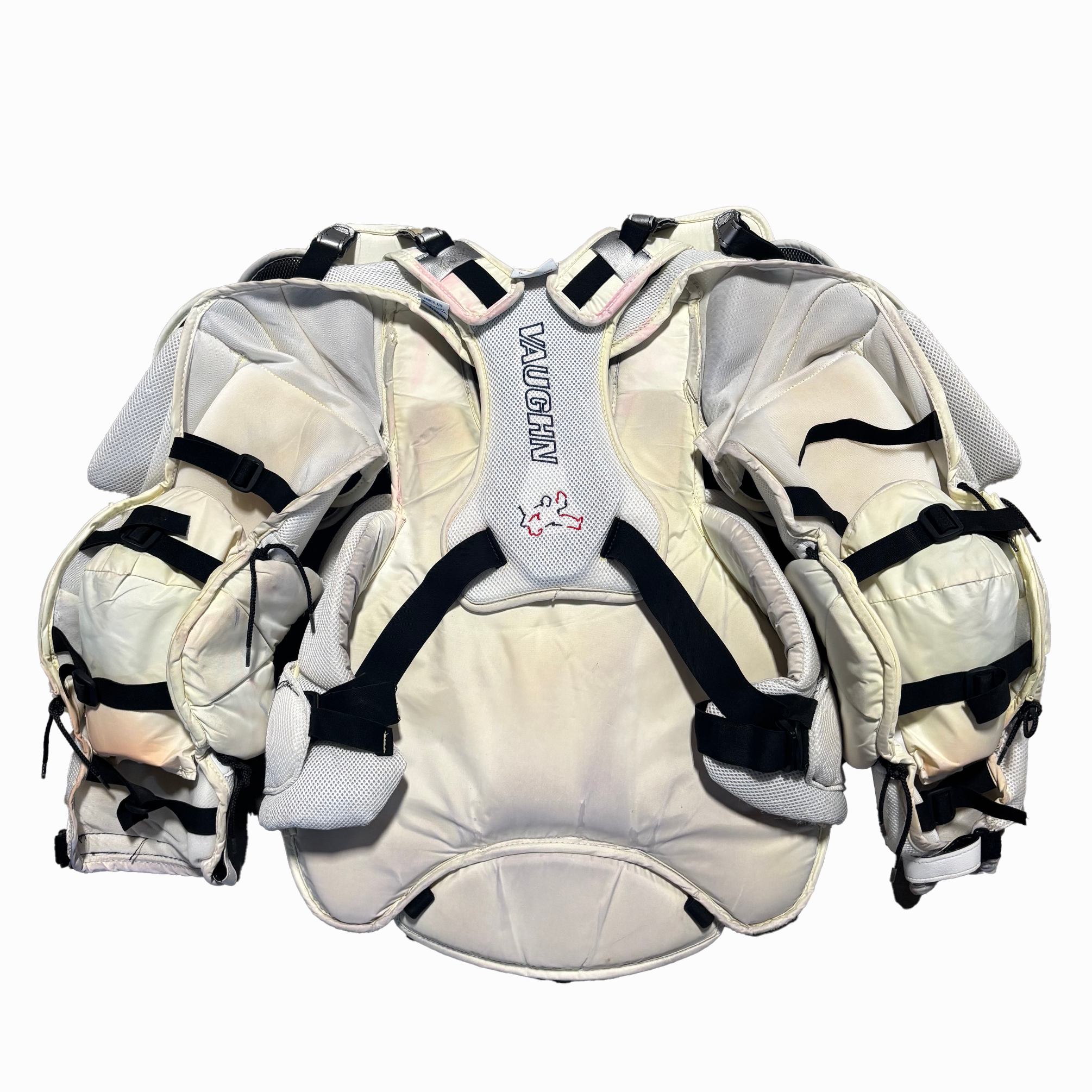 Vaughn Velocity V6 2200 Pro - Used Pro Stock Goalie Chest Protector (White)
