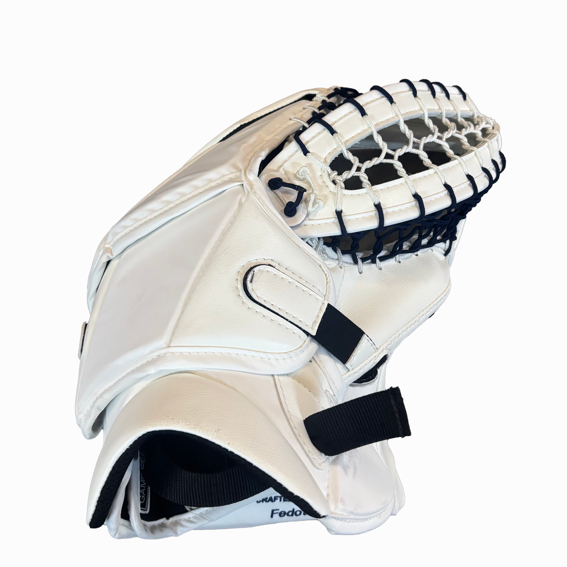 TRUE Catalyst Nitro Pro - New NHL Pro Stock Goalie Glove - Ivan Fedotov (White/Navy/Silver)