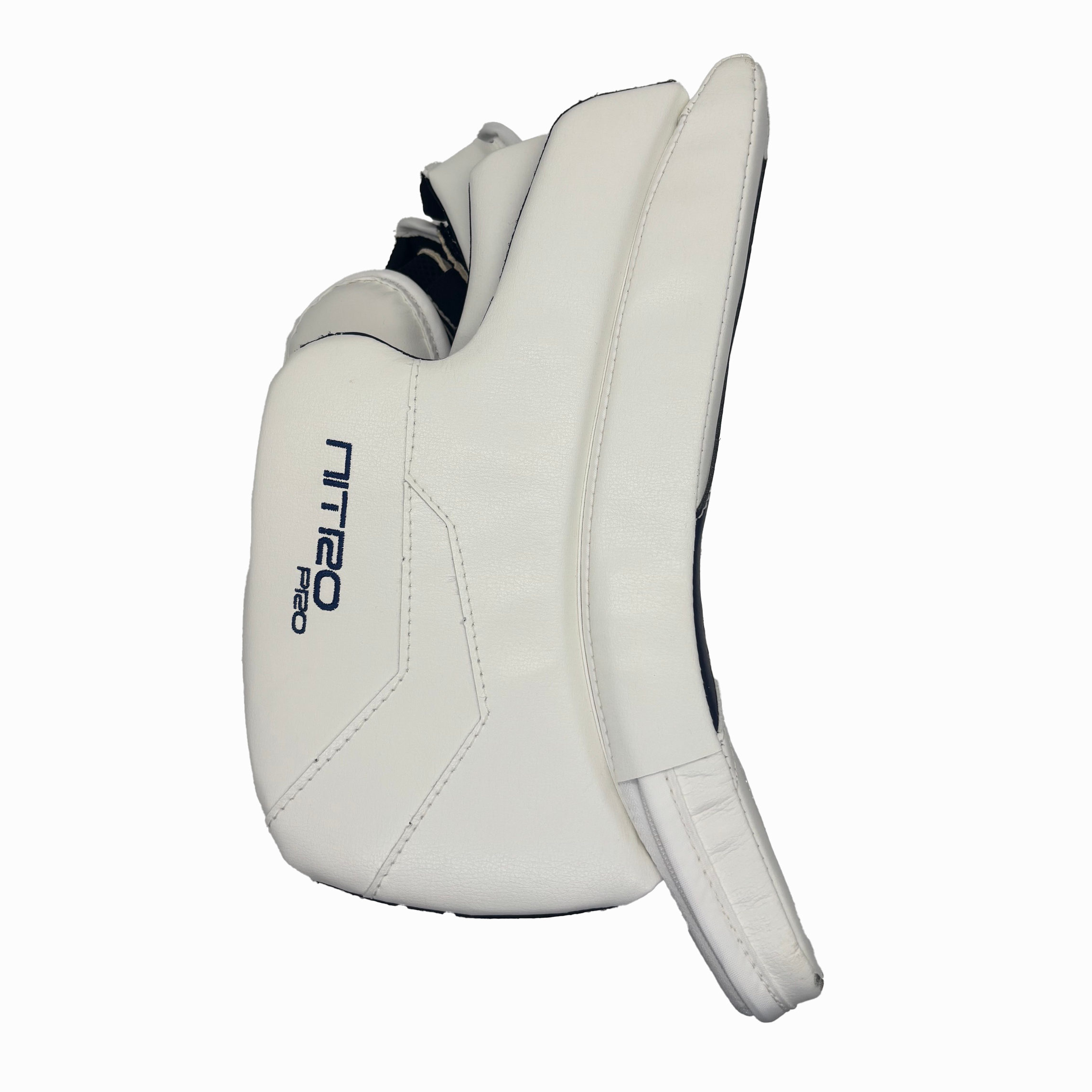 TRUE Catalyst Nitro Pro - New NHL Pro Stock Goalie Blocker - Ivan Fedotov (White/Navy/Silver)
