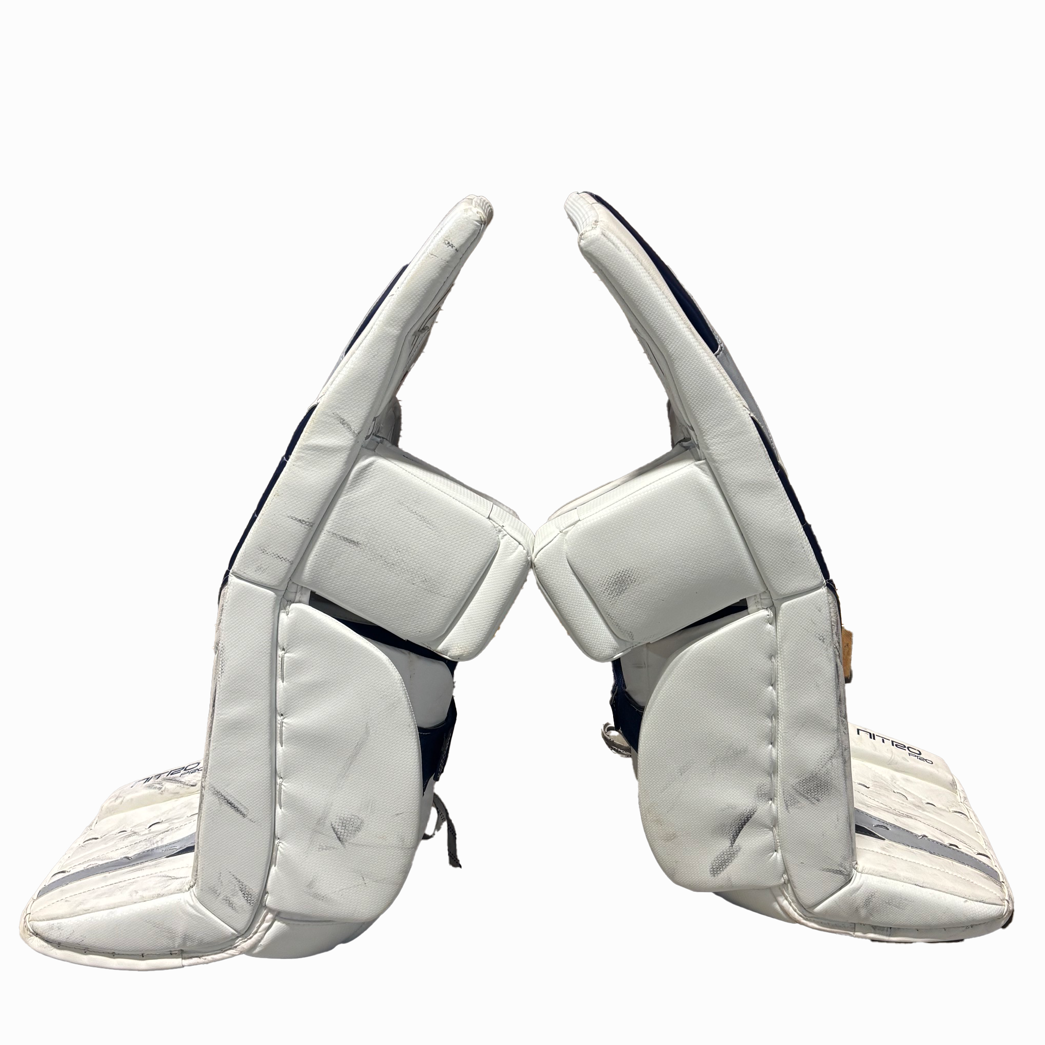 TRUE Catalyst Nitro Pro - Used NHL Pro Stock Goalie Full Set - Ivan Fedotov (White/Navy/Silver)