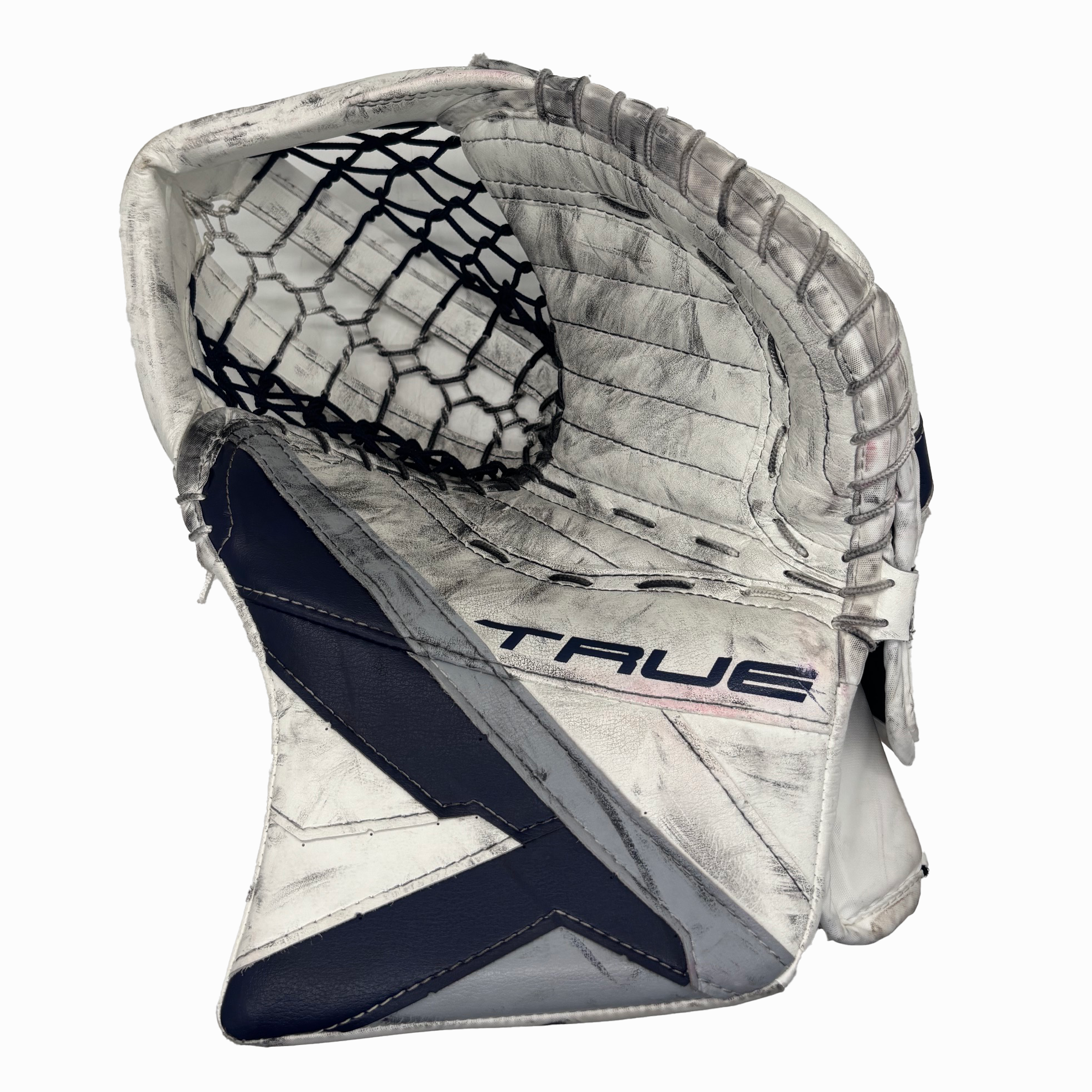TRUE Catalyst Nitro Pro - Used NHL Pro Stock Goalie Full Set - Ivan Fedotov (White/Navy/Silver)