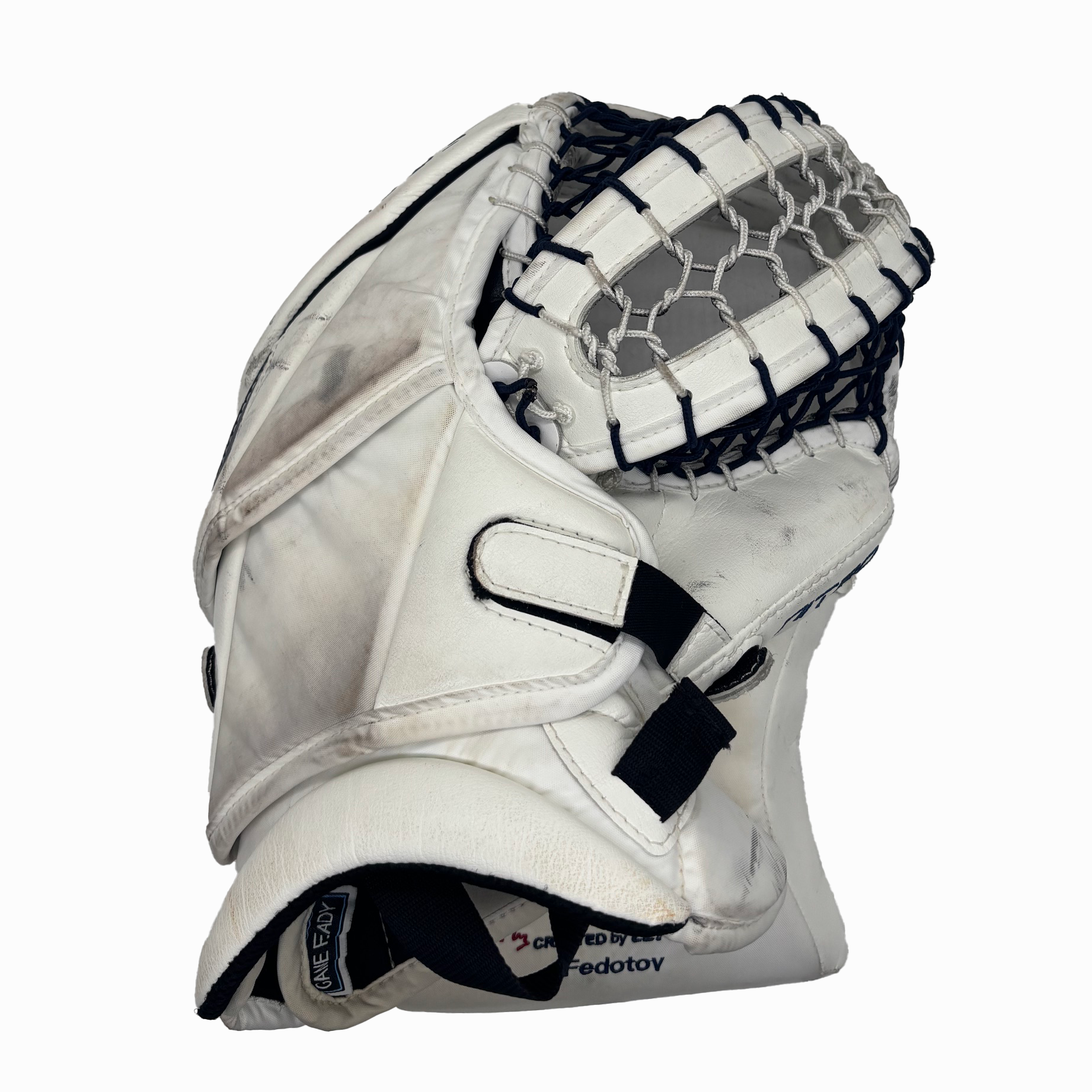 TRUE Catalyst Nitro Pro - Used NHL Pro Stock Goalie Full Set - Ivan Fedotov (White/Navy/Silver)