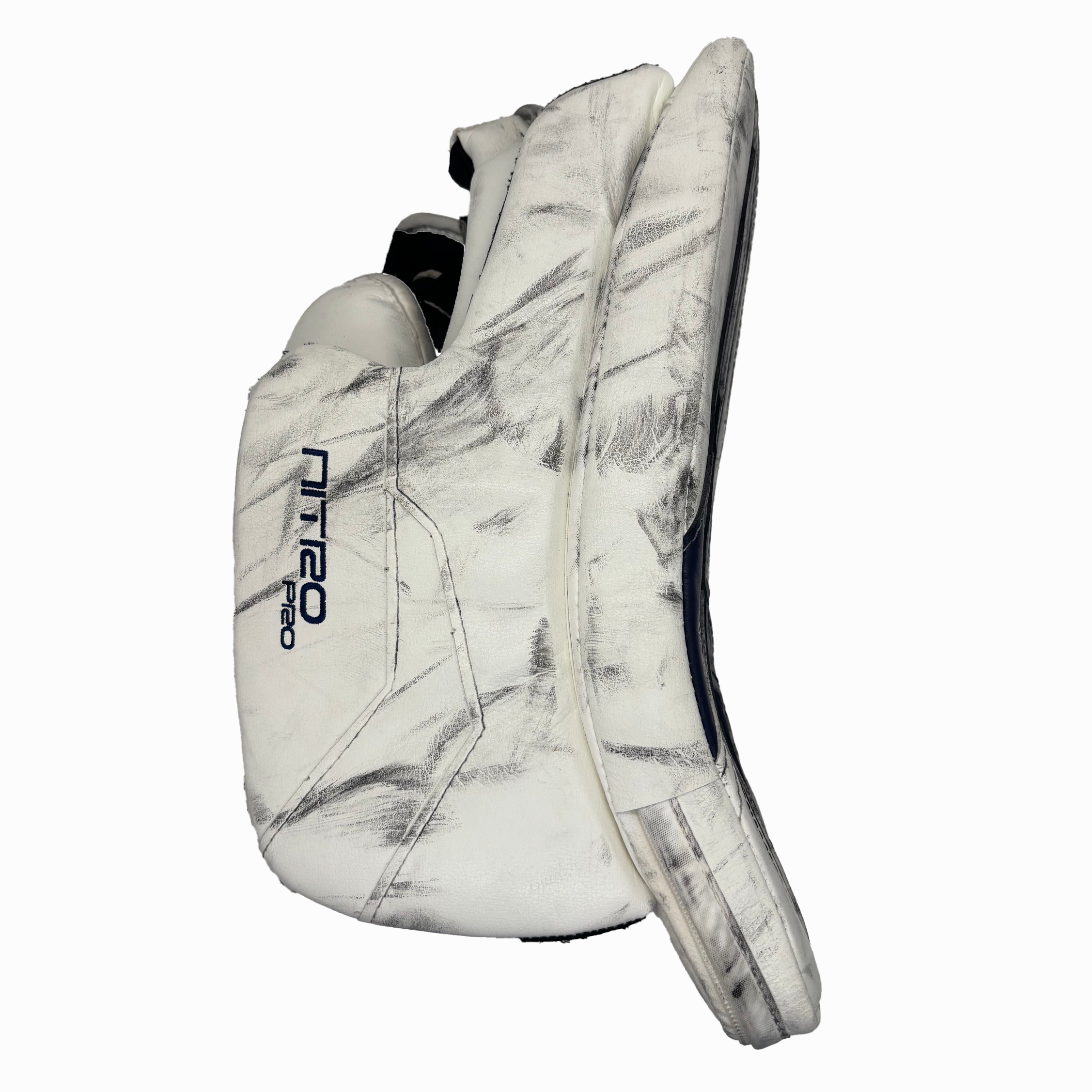 TRUE Catalyst Nitro Pro - Used NHL Pro Stock Goalie Full Set - Ivan Fedotov (White/Navy/Silver)