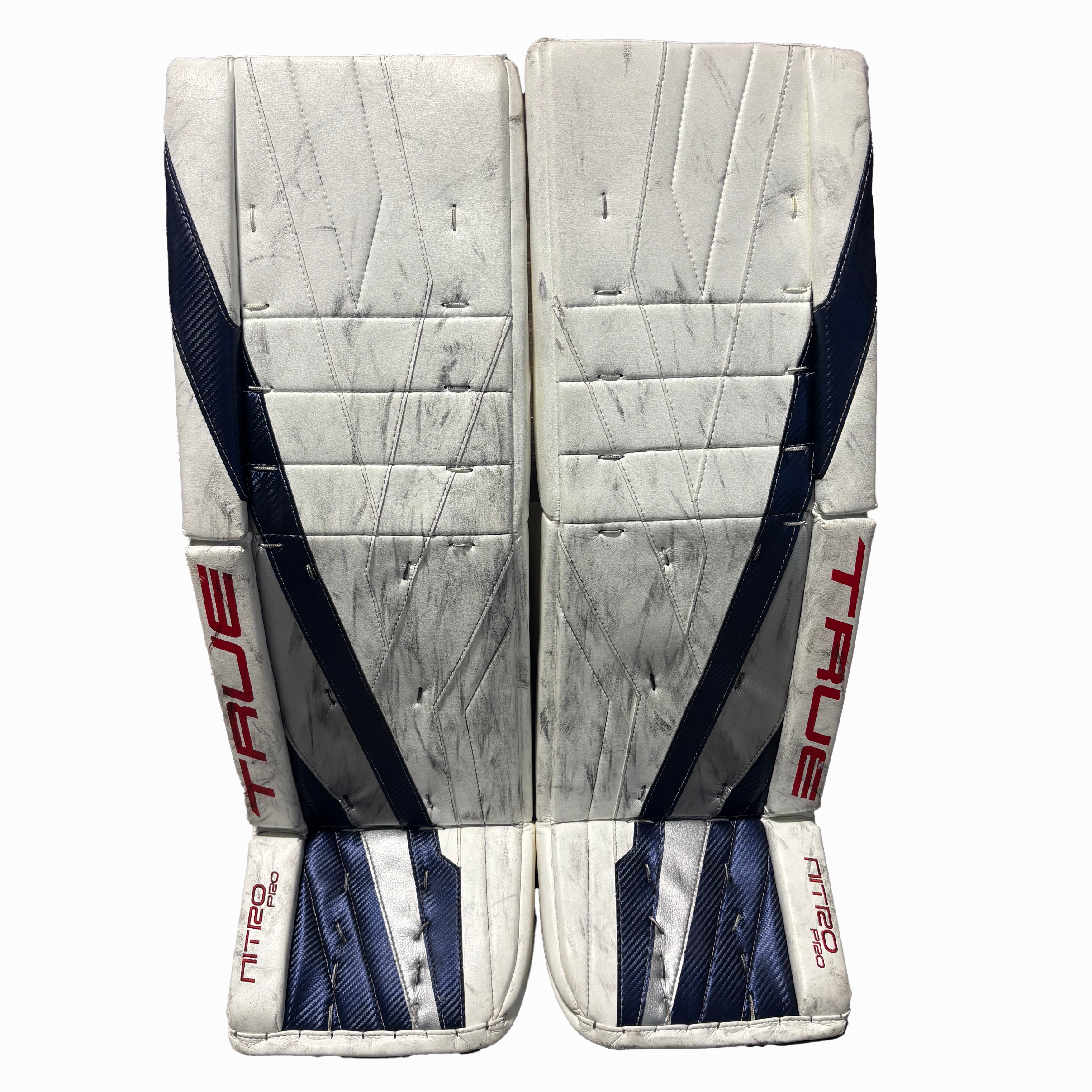 TRUE Catalyst Nitro Pro - Used NHL Pro Stock Goalie Full Set - Ivan Fedotov (White/Navy/Red)