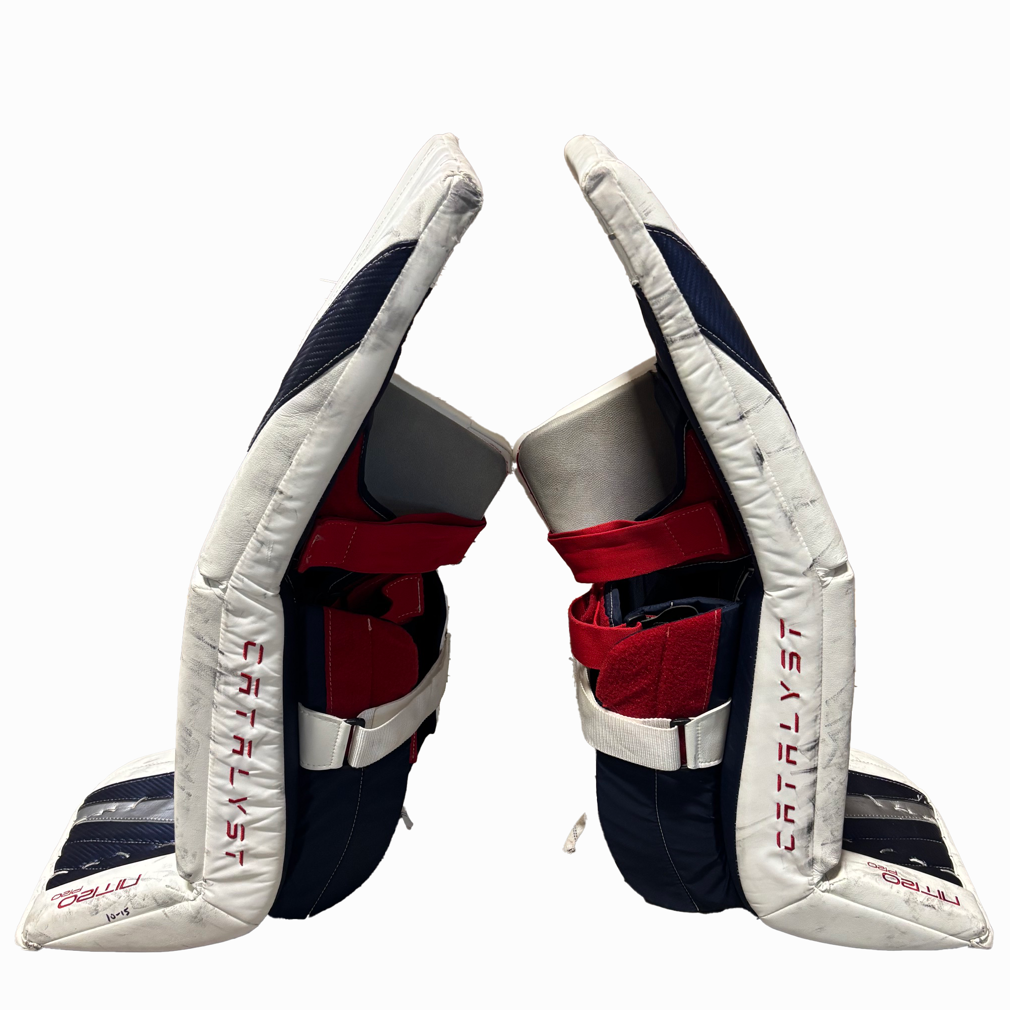 TRUE Catalyst Nitro Pro - Used NHL Pro Stock Goalie Full Set - Ivan Fedotov (White/Navy/Red)