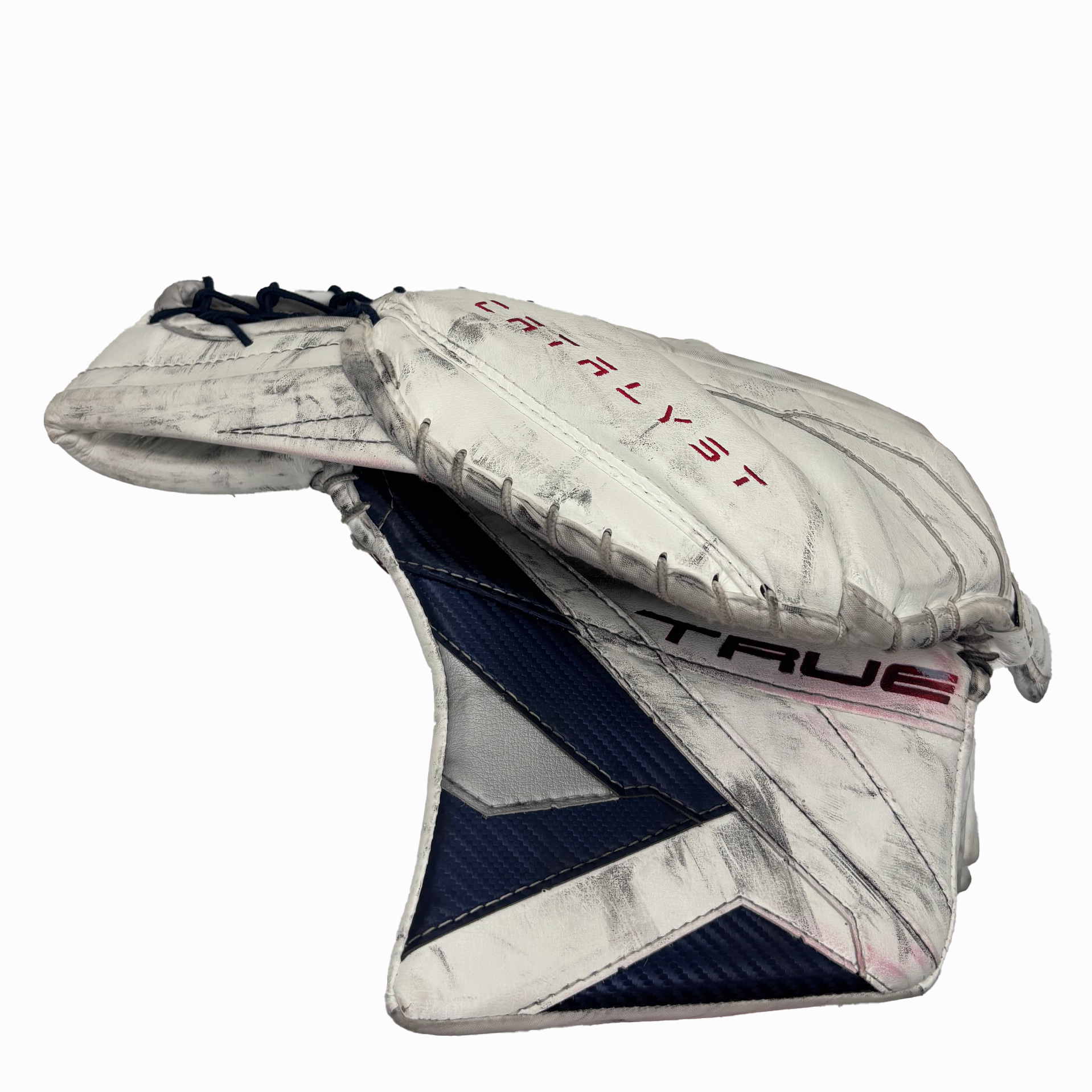TRUE Catalyst Nitro Pro - Used NHL Pro Stock Goalie Full Set - Ivan Fedotov (White/Navy/Red)