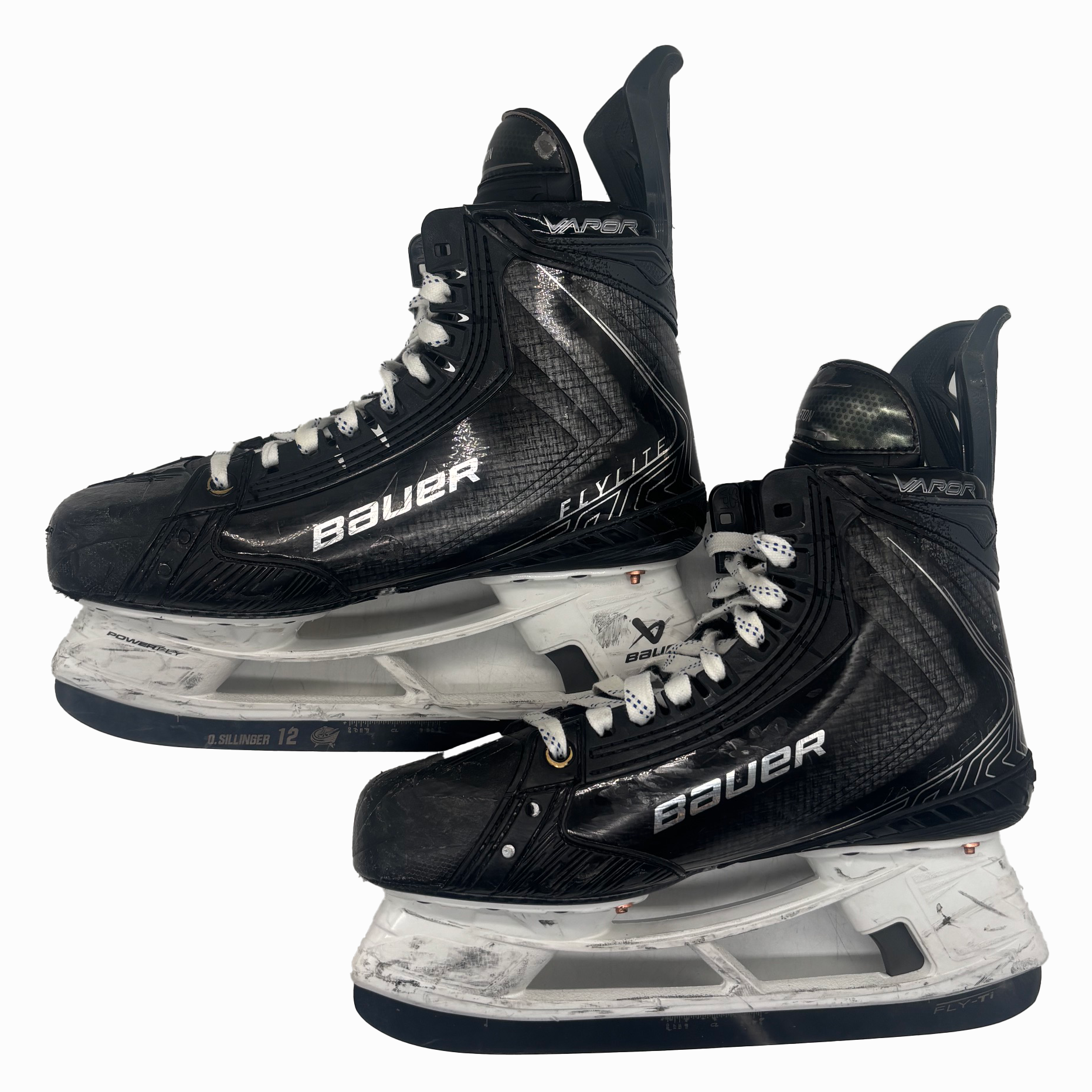 Bauer Vapor Flylite - Used AHL Pro Stock Hockey Skates - Size 8E (Black)