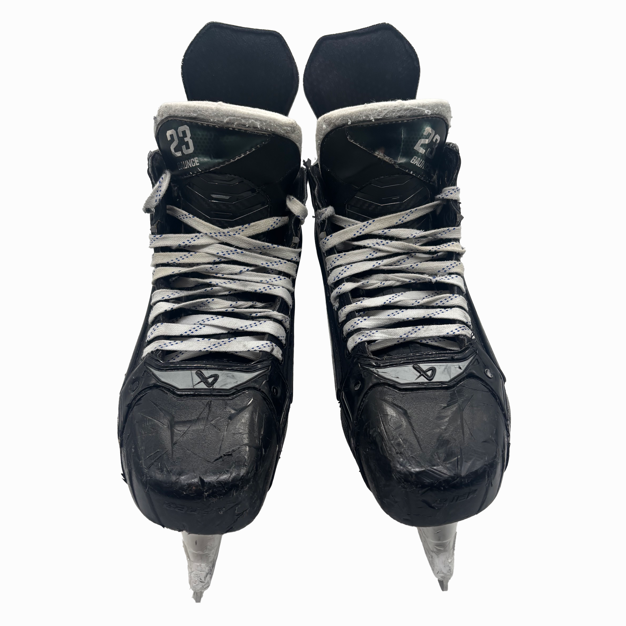 Bauer Supreme Shadow - Used Pro Stock Hockey Skates With Shot Blockers - Size 10EE (Black)