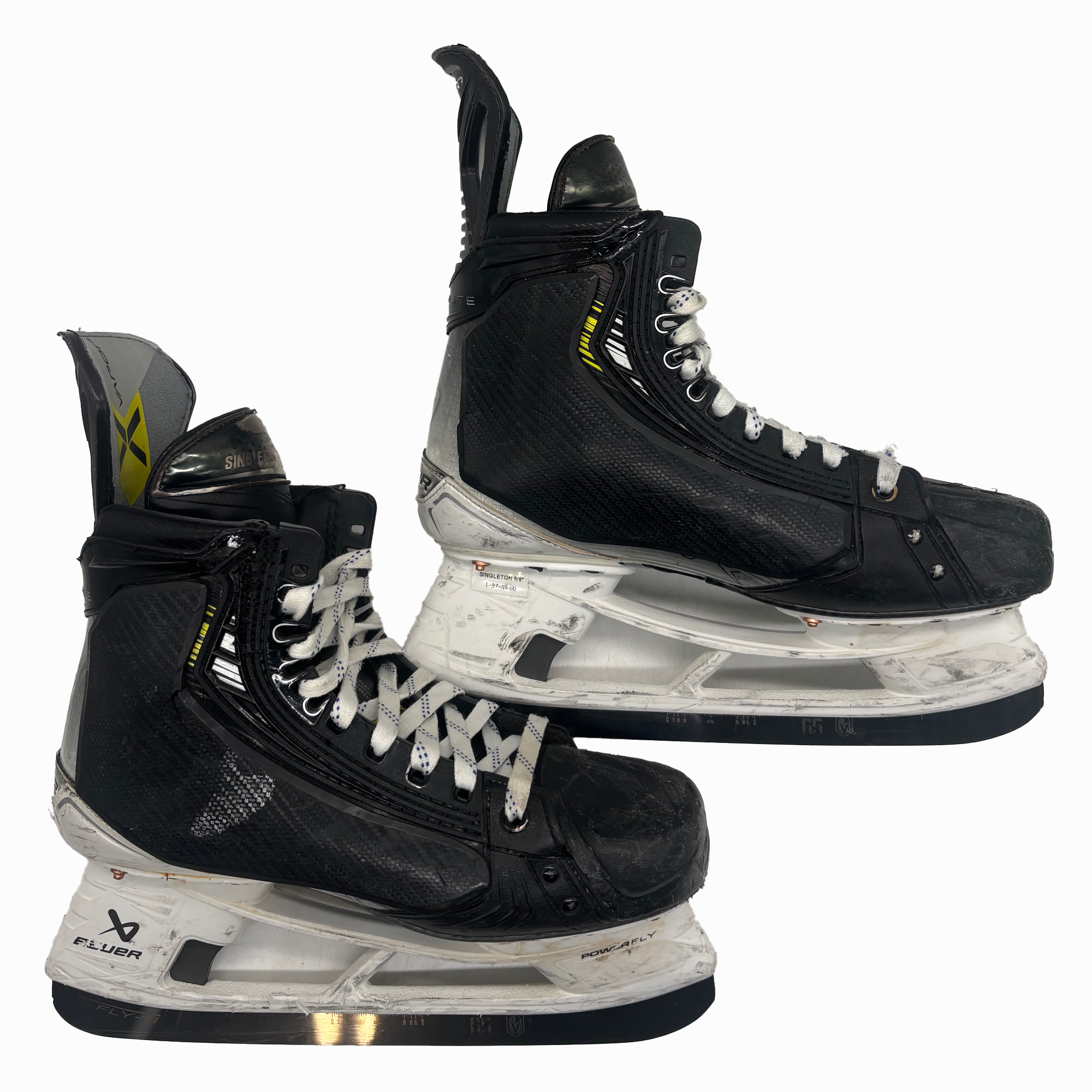 Bauer Vapor Hyperlite 2 - Used AHL Pro Stock Hockey Skate - Size 8E with Shot Blockers
