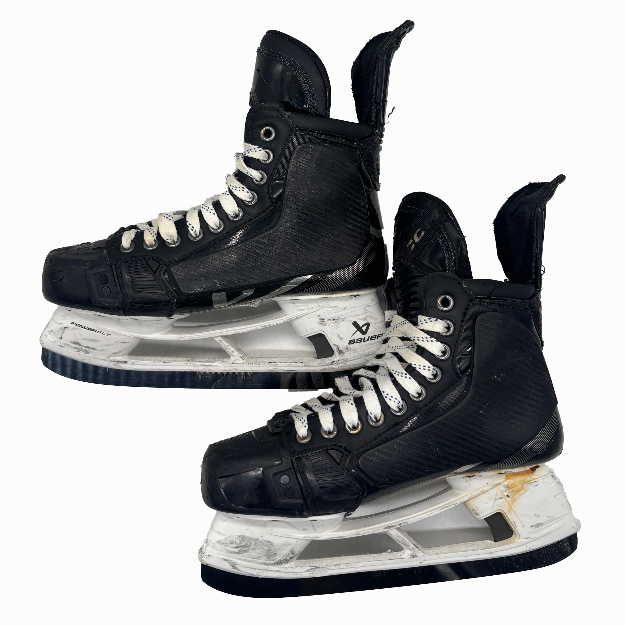 CCM Jetspeed FT6 Pro - Used Pro Stock Hockey Skates With Shot Blockers - Size 7.5E (Black)
