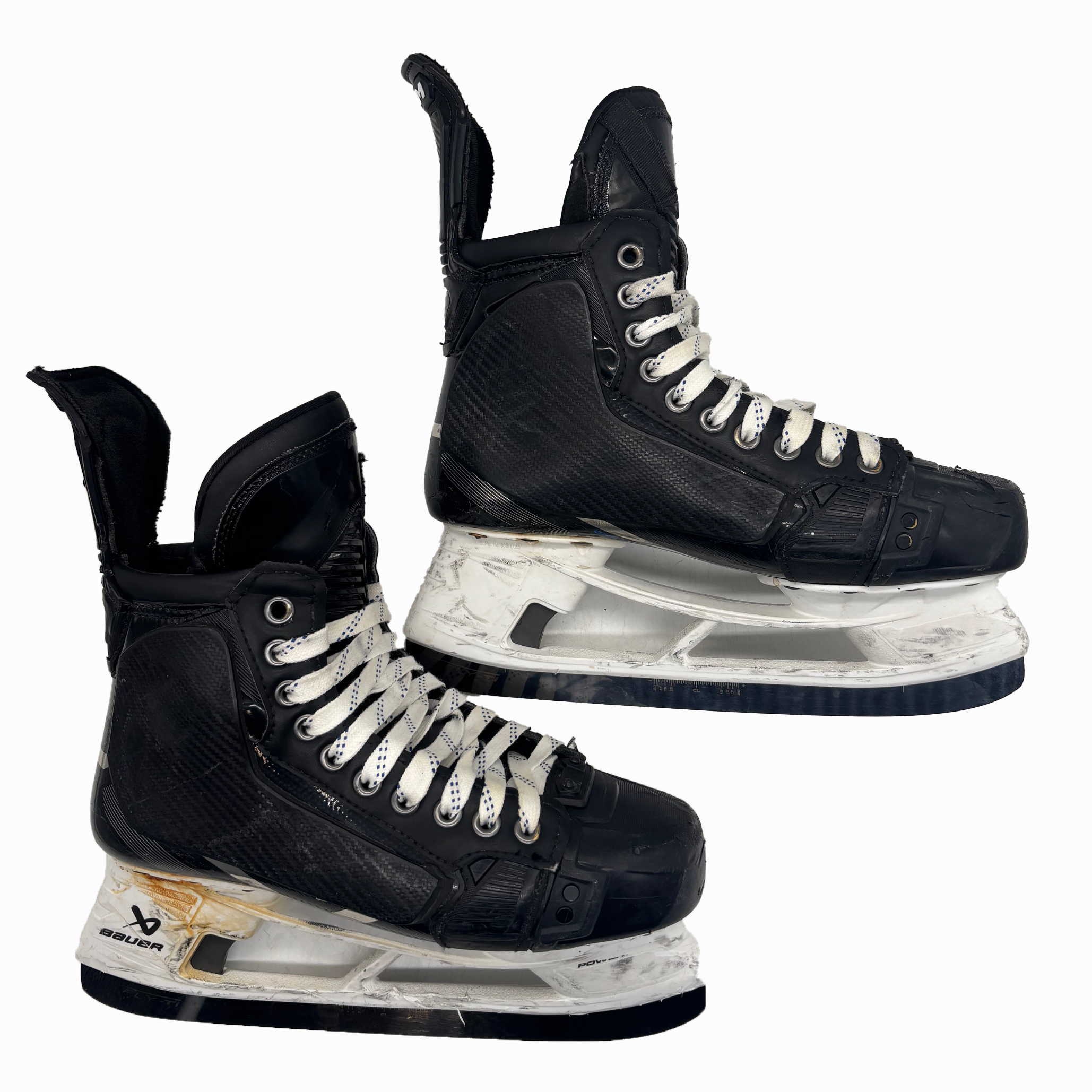 CCM Jetspeed FT6 Pro - Used Pro Stock Hockey Skates With Shot Blockers - Size 7.5E (Black)