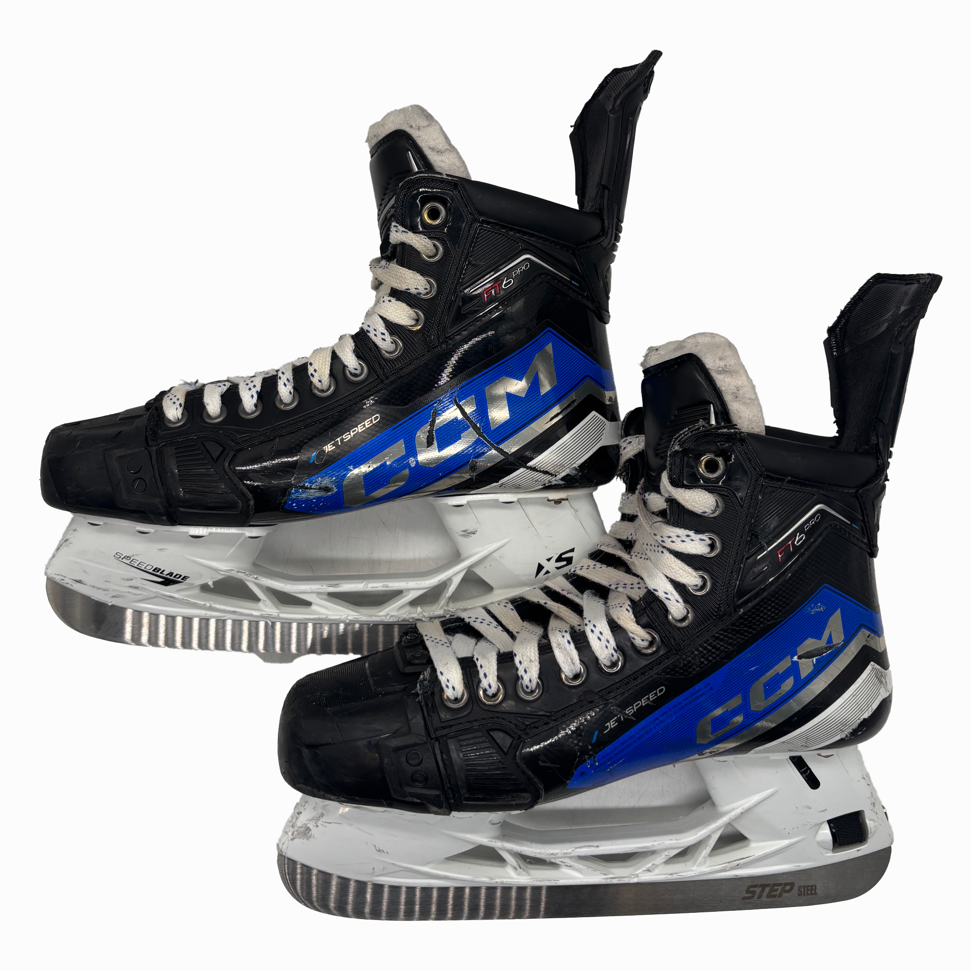 CCM Jetspeed FT6 Pro - Used Pro Stock Hockey Skates - Size 9.5D (Blue)