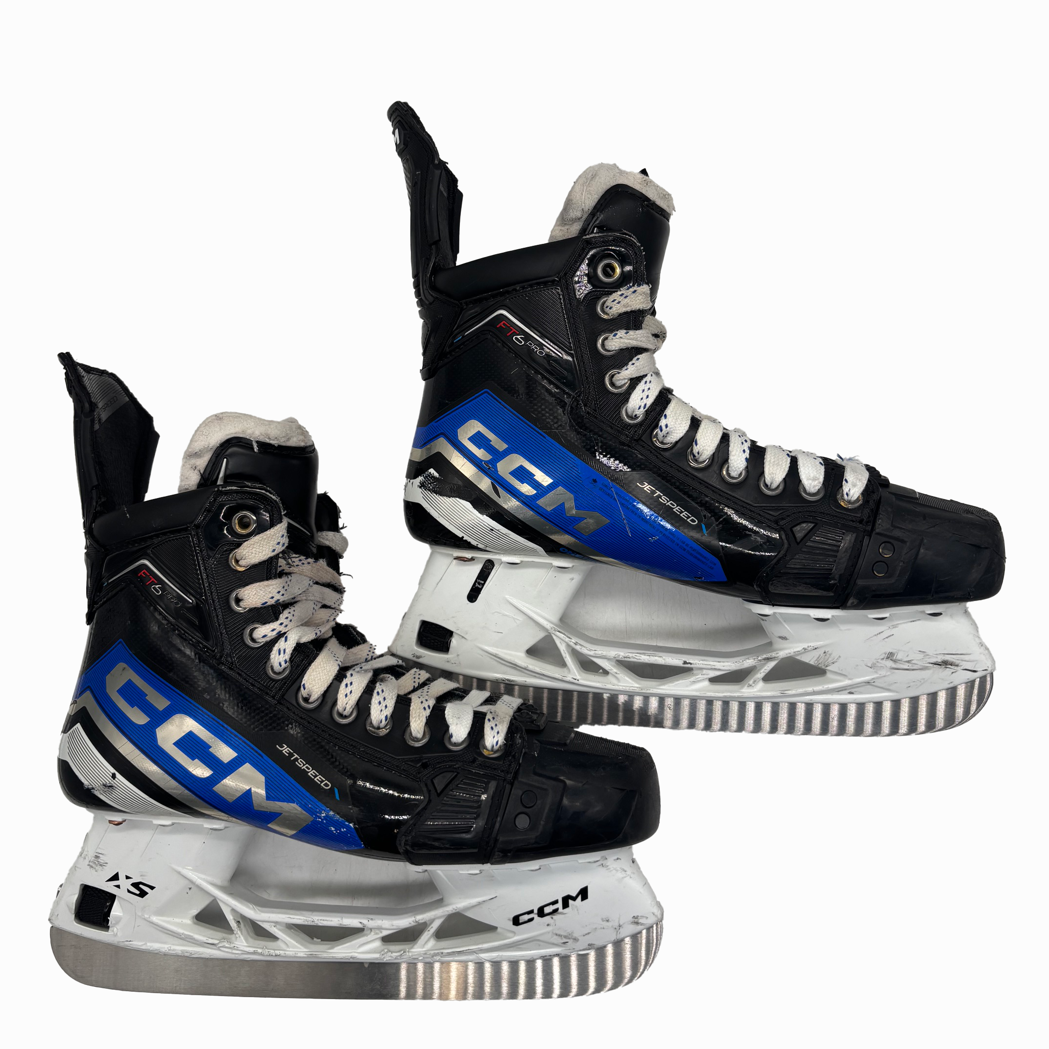 CCM Jetspeed FT6 Pro - Used Pro Stock Hockey Skates - Size 9.5D (Blue)