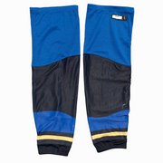 CCM - Used AHL Hockey Game Socks (Black/Blue/Gold)