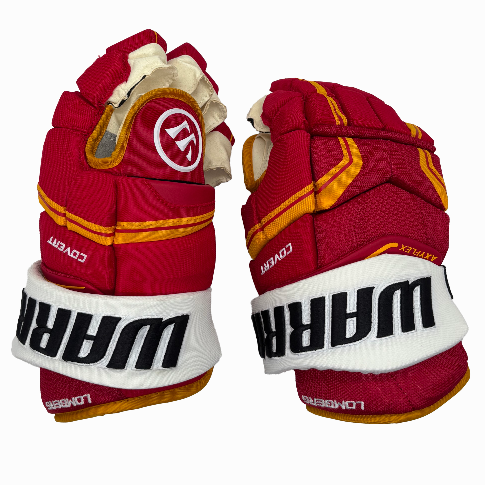 Warrior Covert QRE Pro - NHL Pro Stock Glove - Ryan Lomberg (Red/Yellow/White)