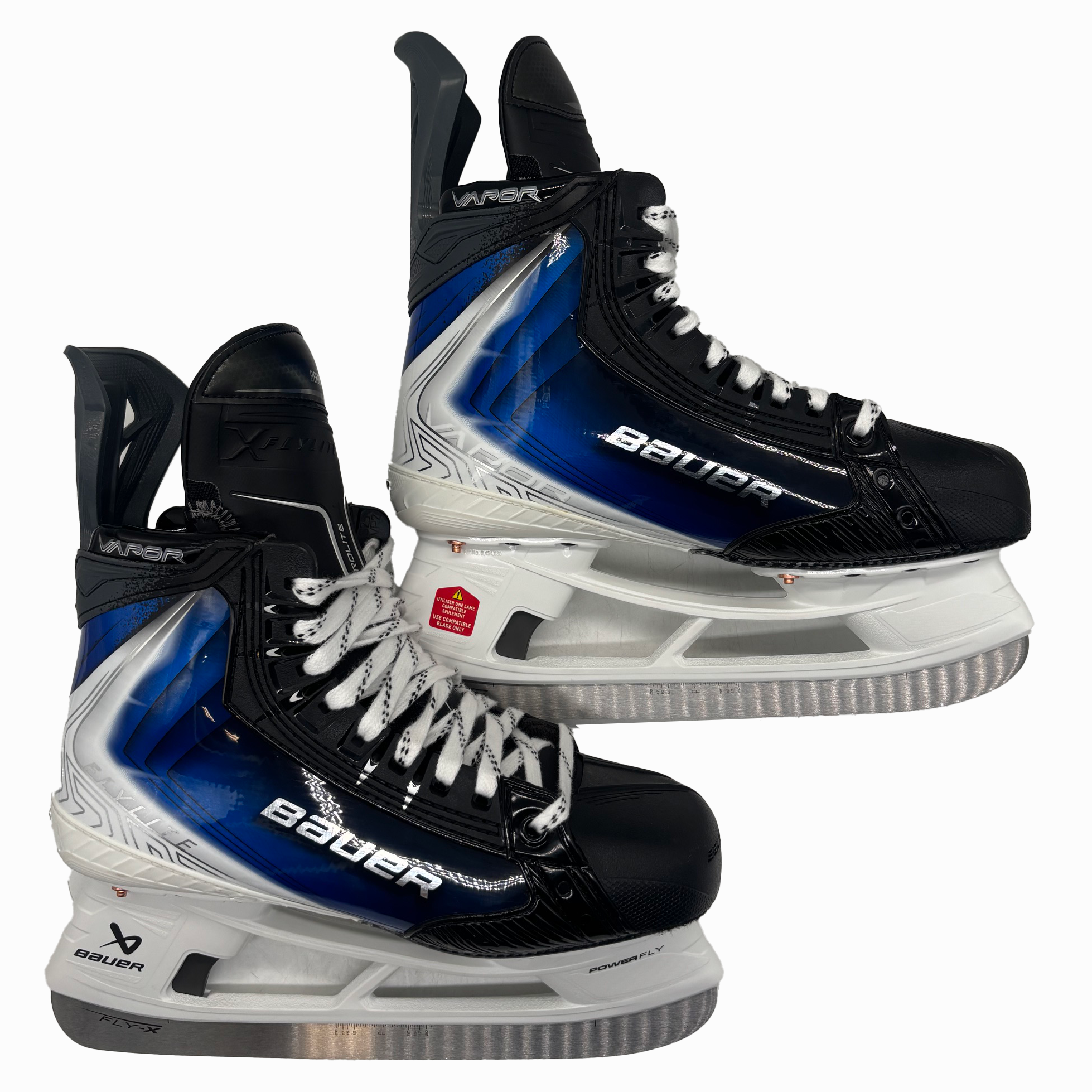 Bauer Vapor Flylite - Pro Stock Hockey Skates - Size 8E (Blue)