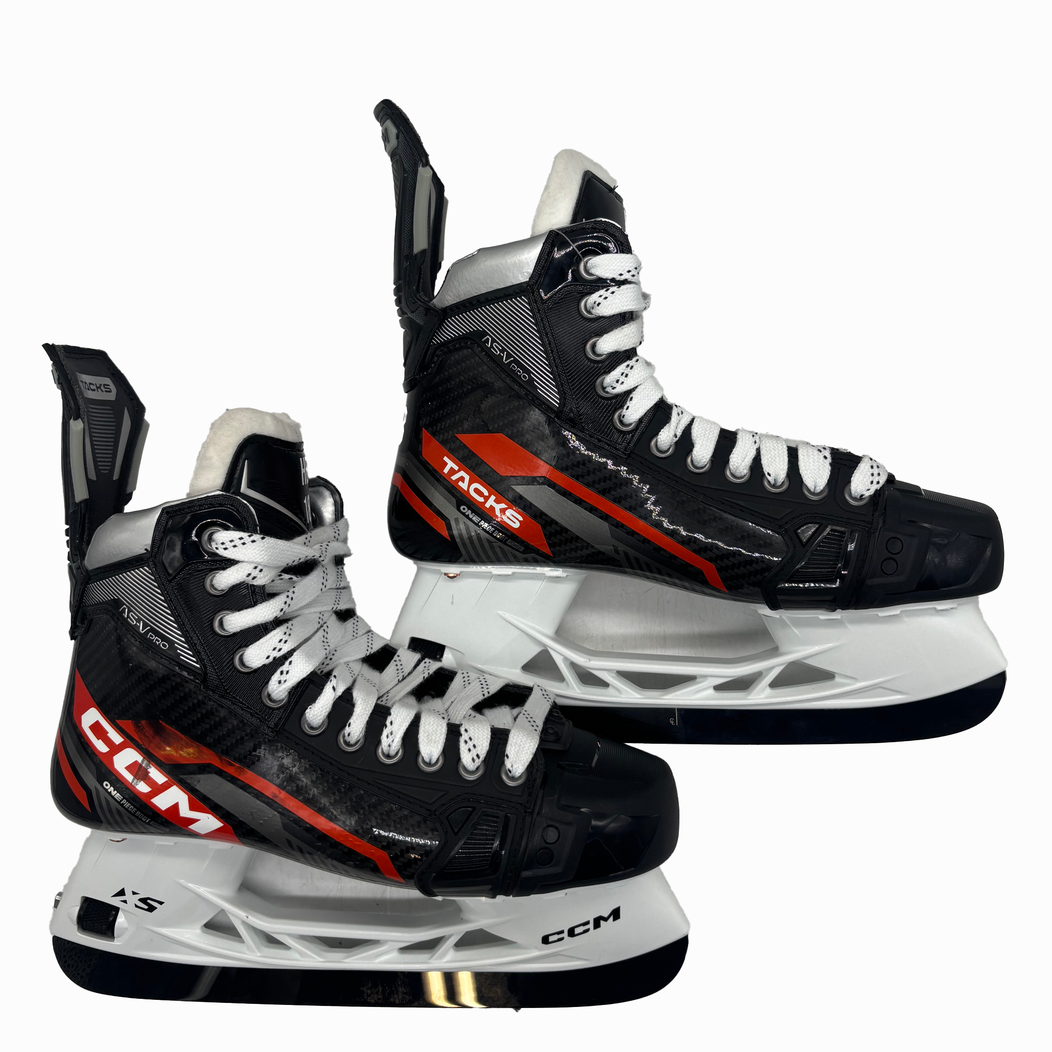 CCM Tacks AS-V Pro - Pro Stock Hockey Skates - Size 9R (Orange)