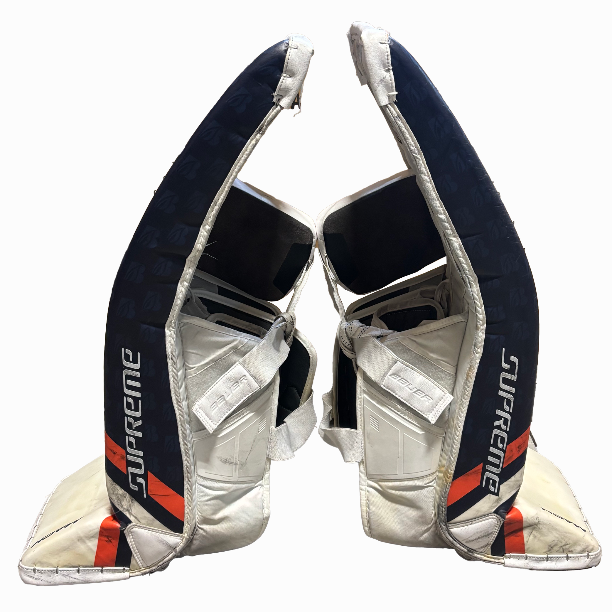 Bauer Supreme Mach - Used Pro Stock Pad Set (Navy/Orange/White)