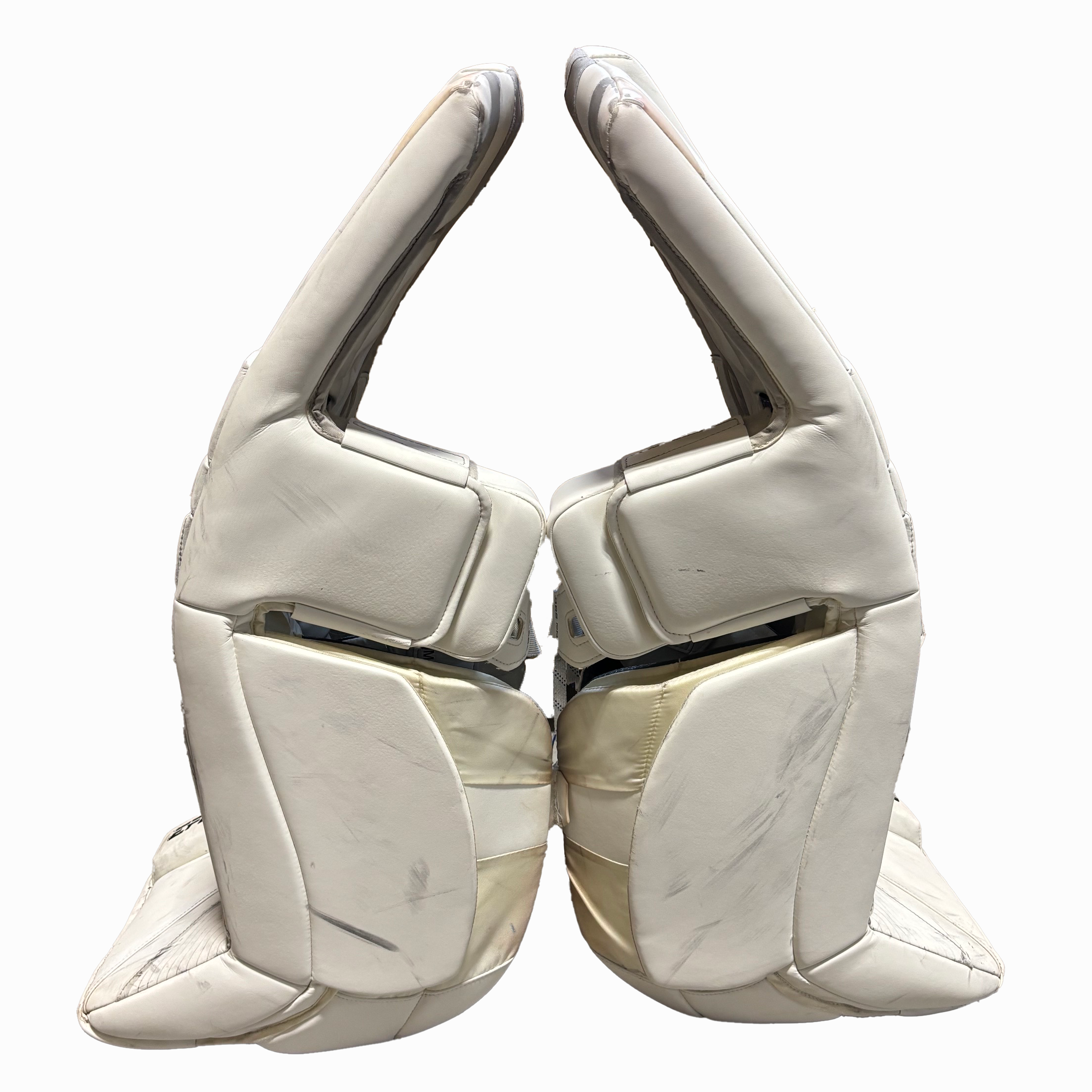 CCM Extreme Flex 6 - Used WHL Pro Stock Goalie Pads (White)