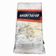 Bauer Supreme Mach - Used Pro Stock Goalie Blocker - (White/Navy/Orange)