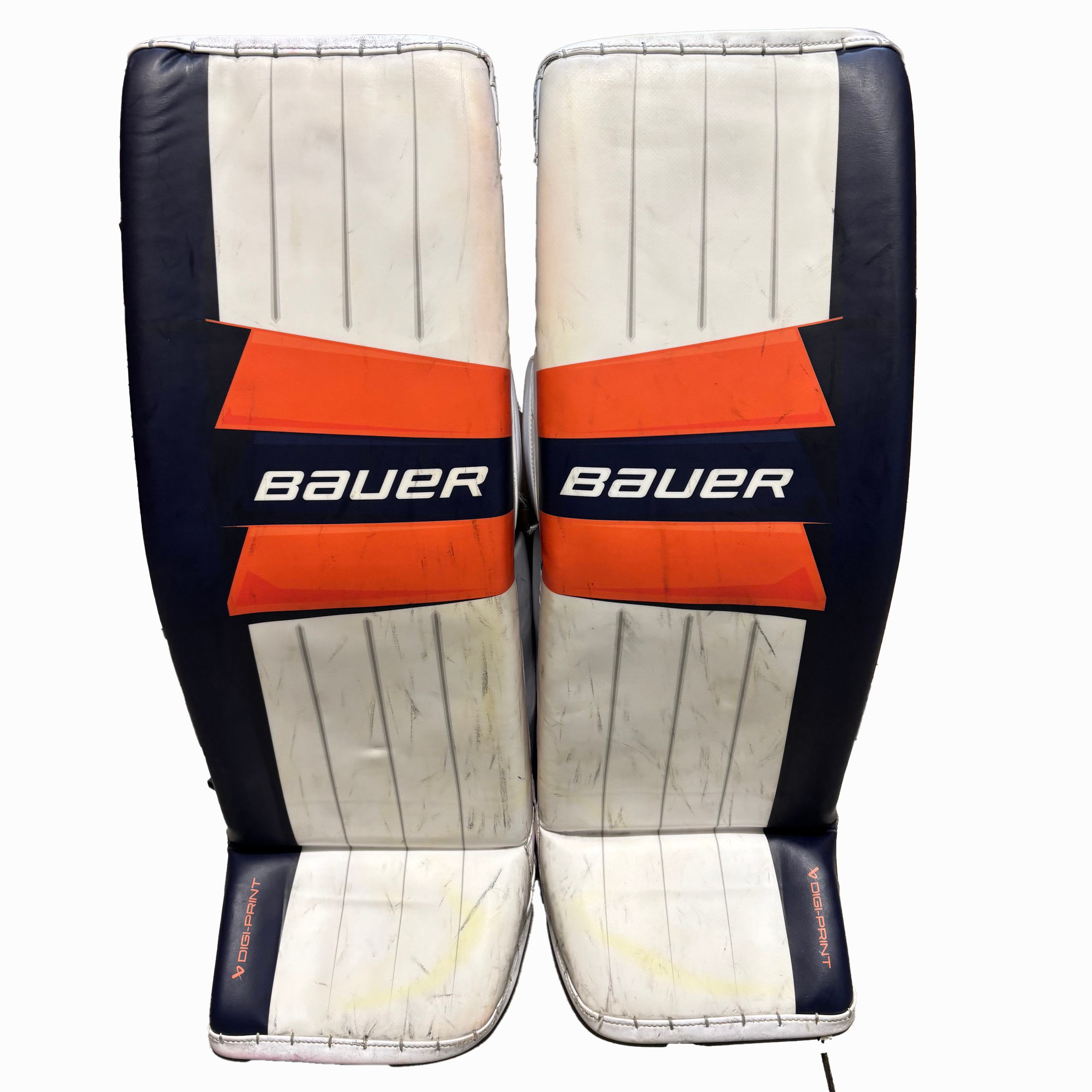 Bauer Supreme Mach - Used Pro Stock Goalie Full Set (White/Navy/Orange)