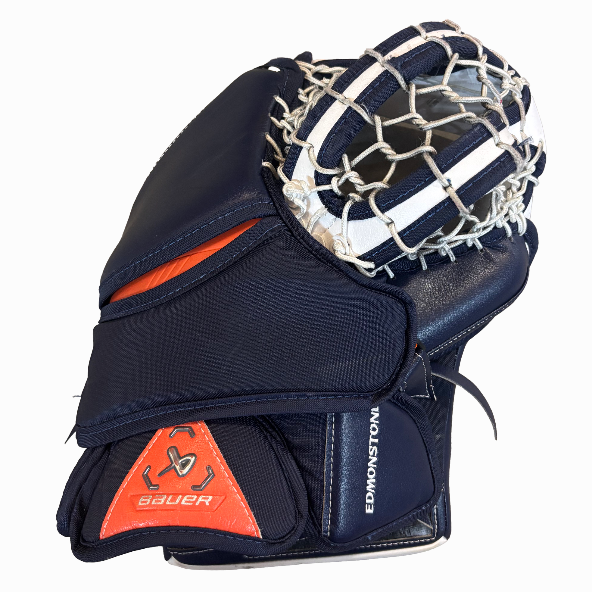 Bauer Supreme Mach - Used Pro Stock Goalie Full Set (White/Navy/Orange)