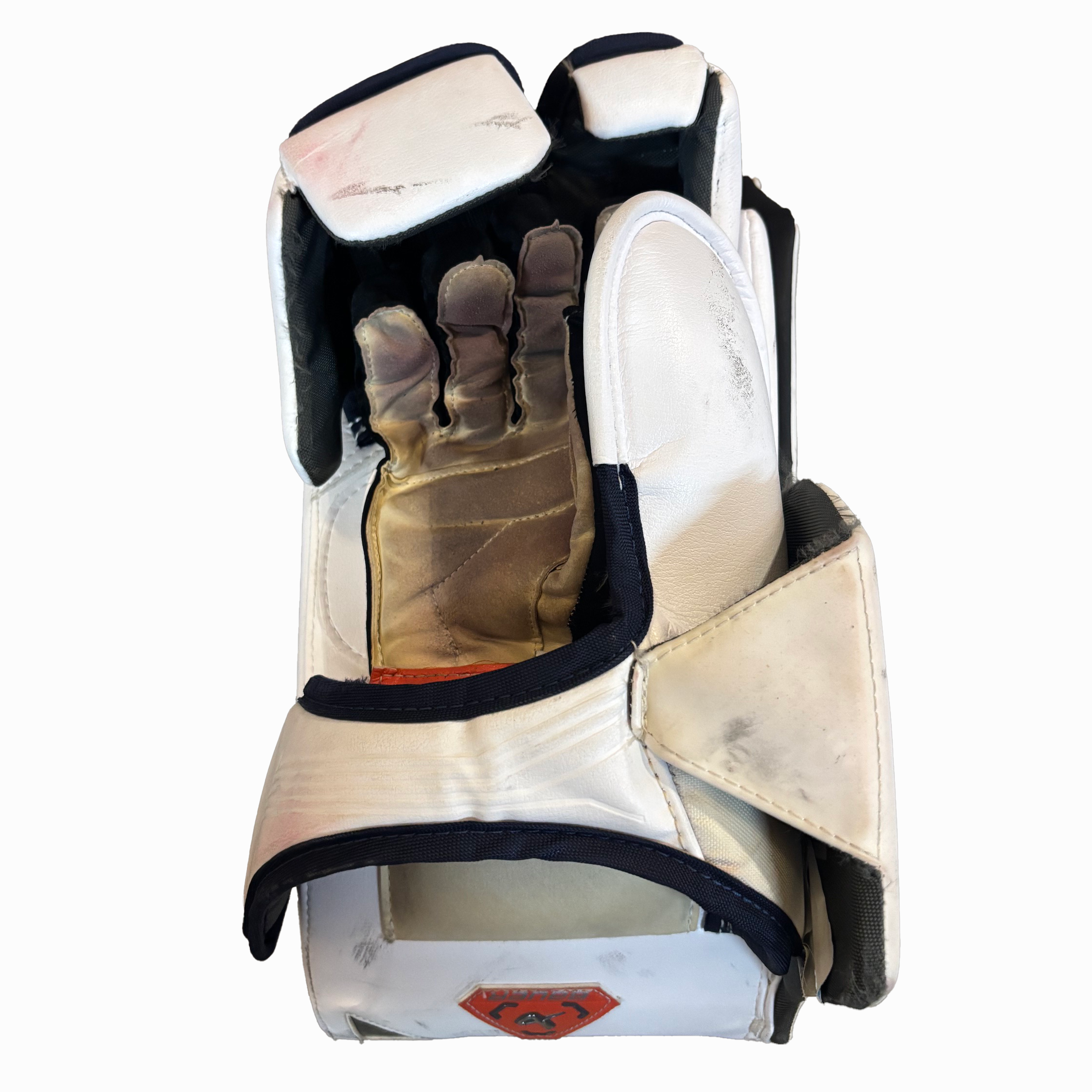 Bauer Supreme Mach - Used Pro Stock Goalie Full Set (White/Navy/Orange)
