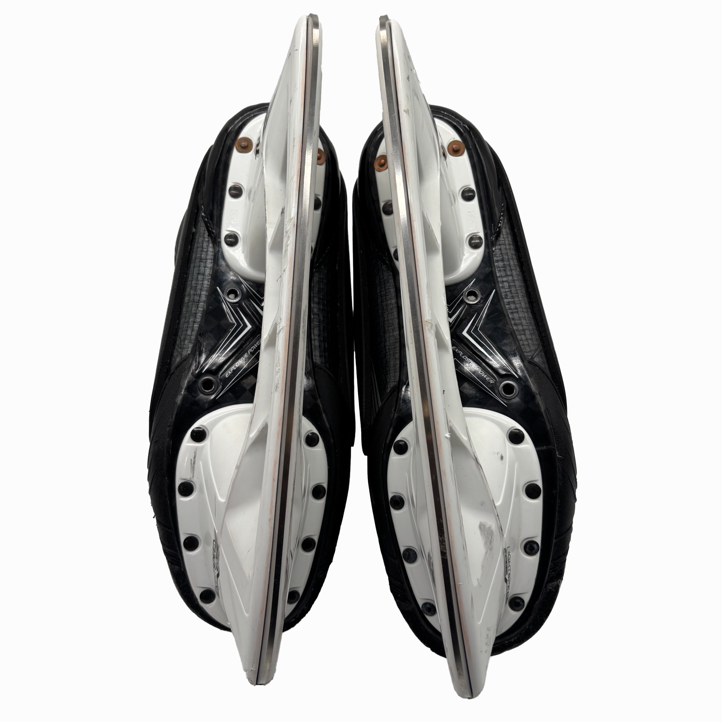 Bauer Vapor Hyperlite 2 - Used Pro Stock Hockey Skates With Shot Blockers - Size 11D