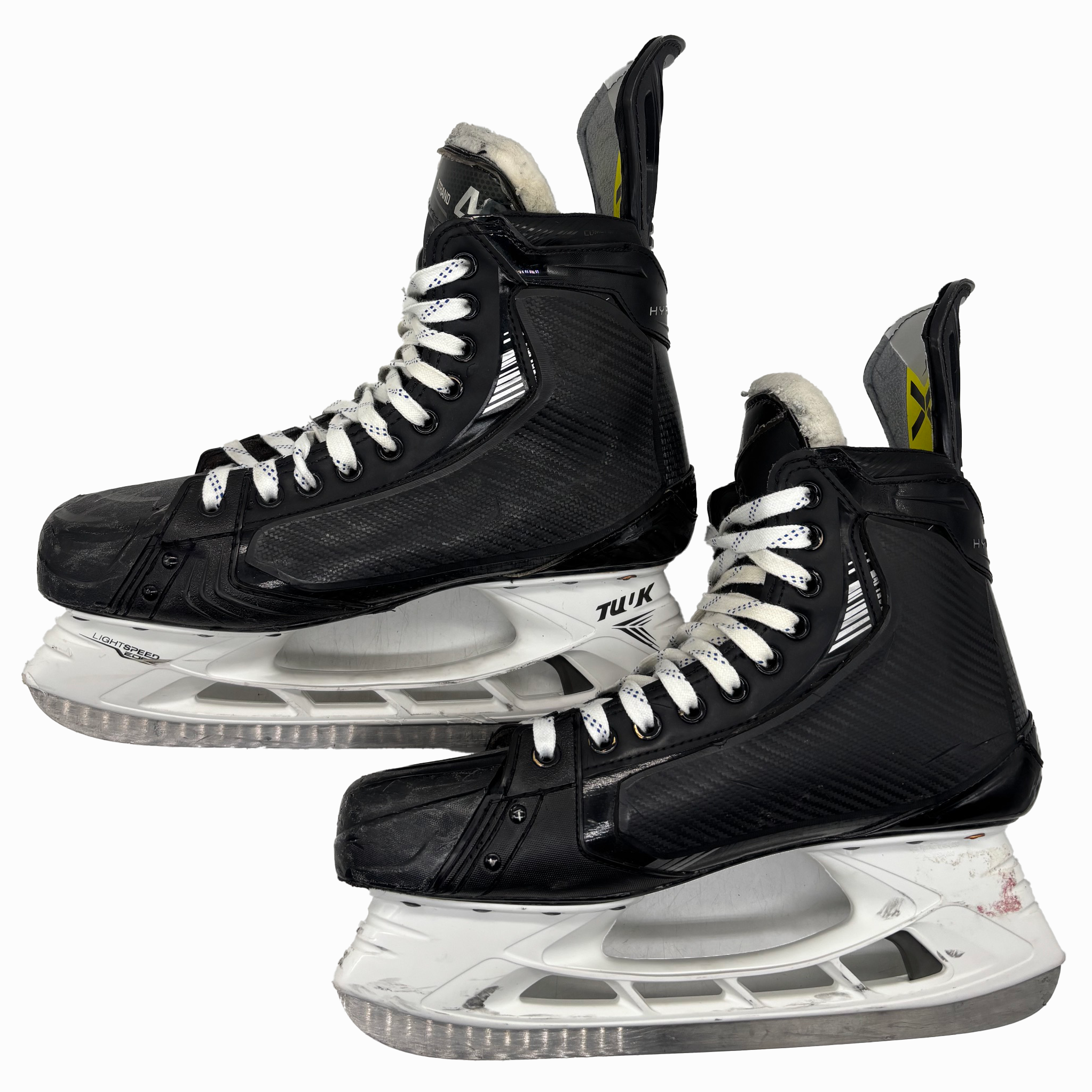 Bauer Vapor Hyperlite 2 - Used Pro Stock Hockey Skates With Shot Blockers - Size 11D