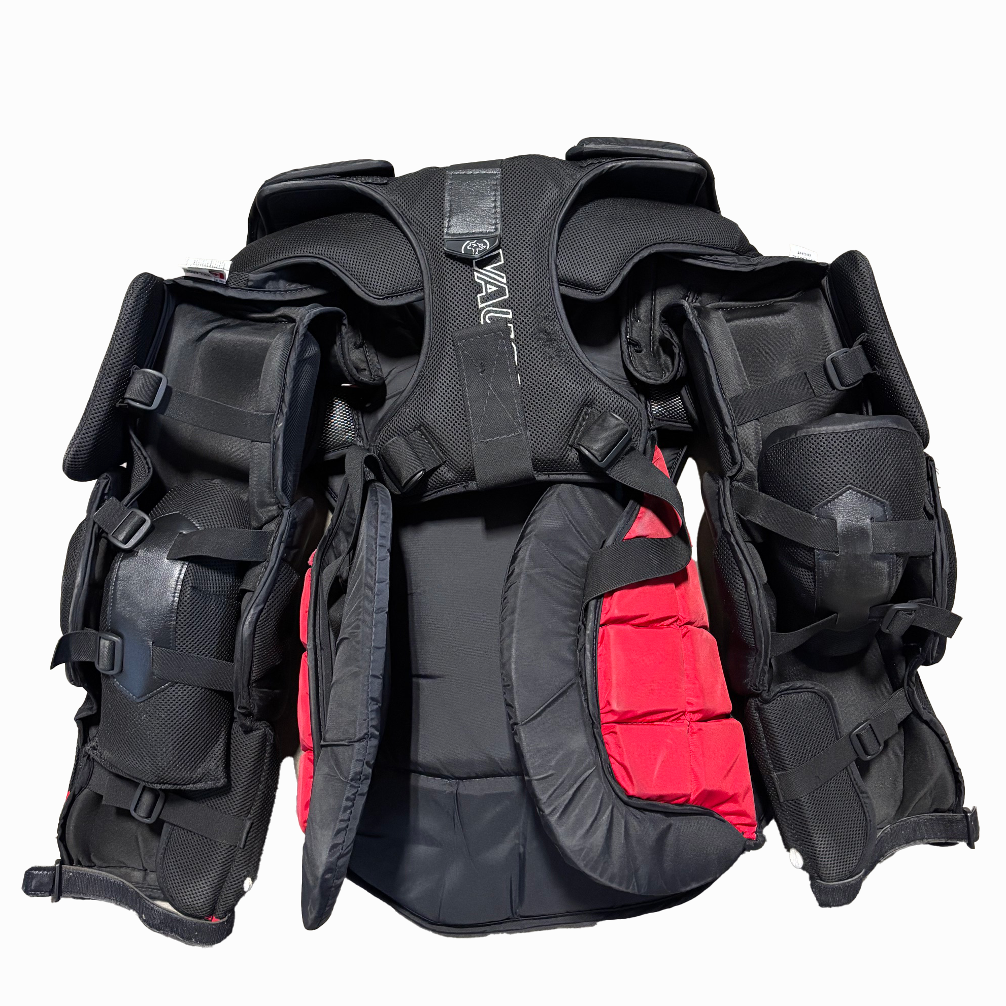 Vaughn Custom Pro Spec - Used Goalie Chest Protector (Black/Red)