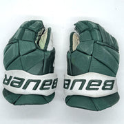 Bauer Vapor Hyperlite - Used NCAA Pro Stock Hockey Glove (Green/White)