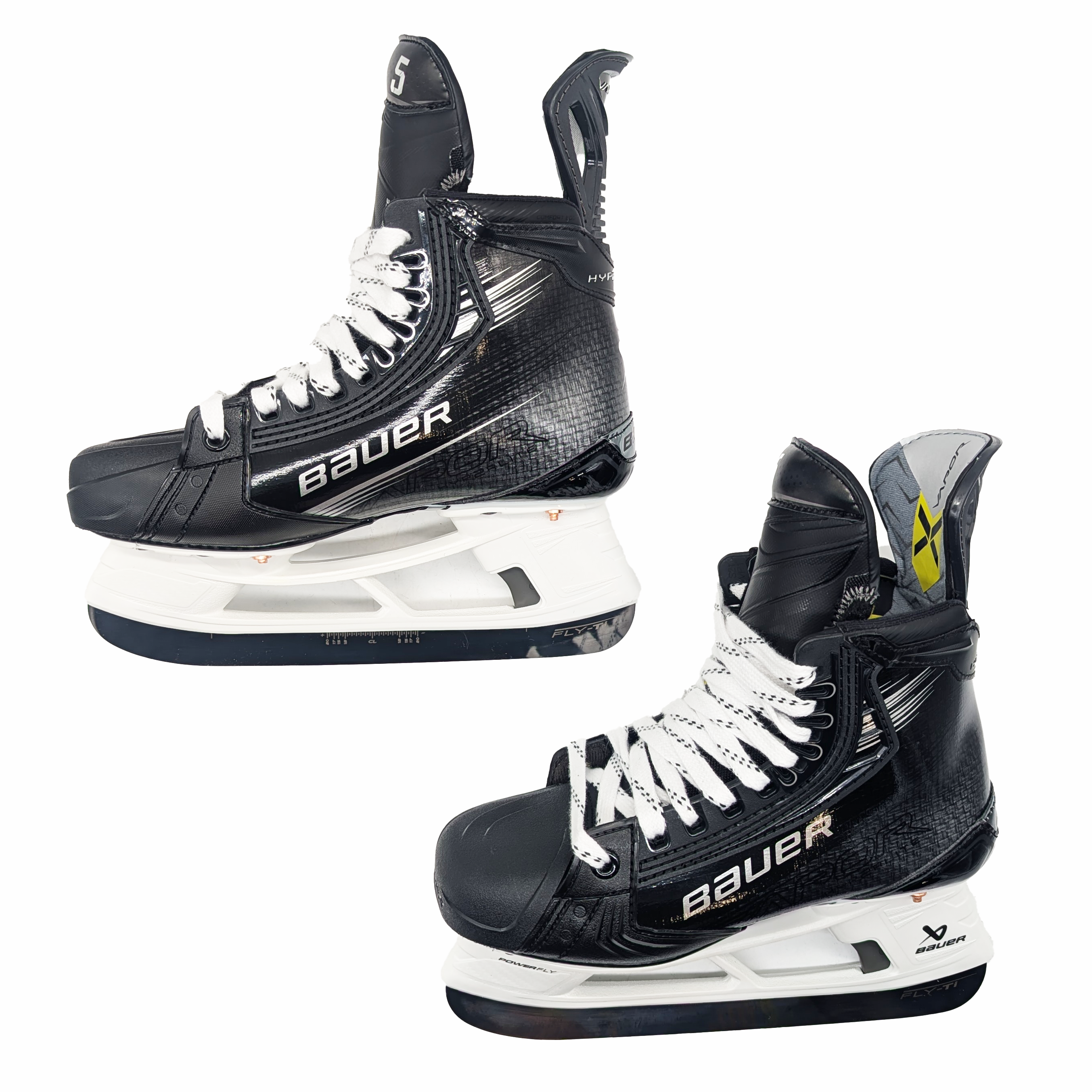 Bauer Vapor Hyperlite 2 – Patins de hockey Pro Stock – Taille 4.5E (Noir)