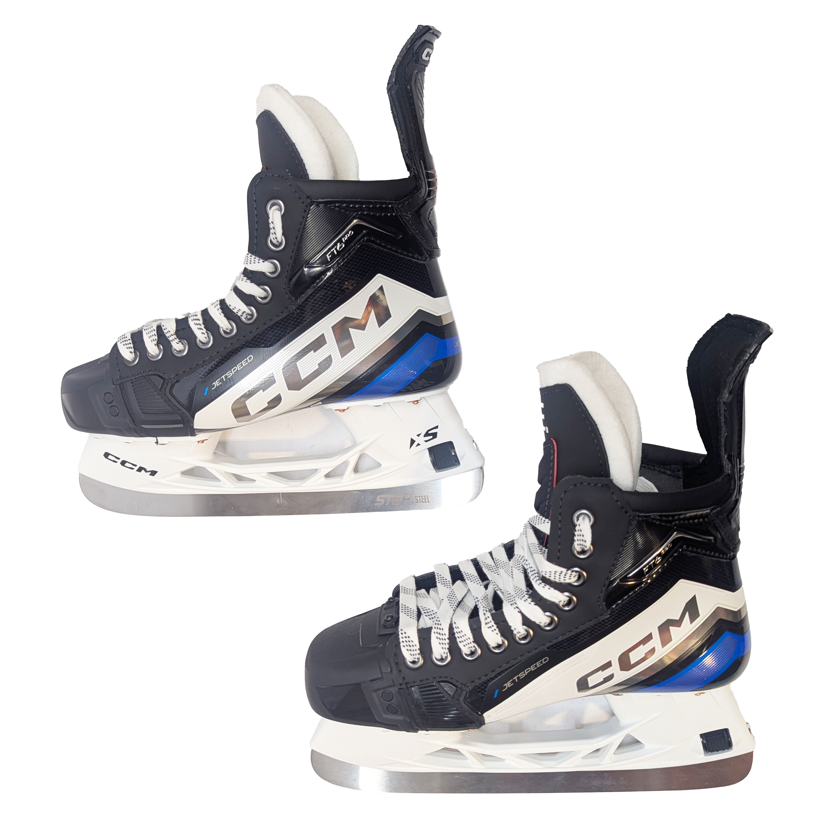 CCM Jetspeed FT6 Pro - Pro Stock Hockey Skates - Size 7R (Blue/White)