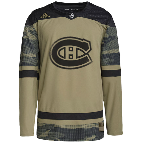 NHL - Montreal Canadiens Authentic Adidas Primegreen Military Apprecia