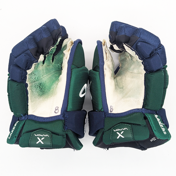 Bauer Vapor Hyperlite - Used NCAA Pro Stock Glove (Green/Blue)