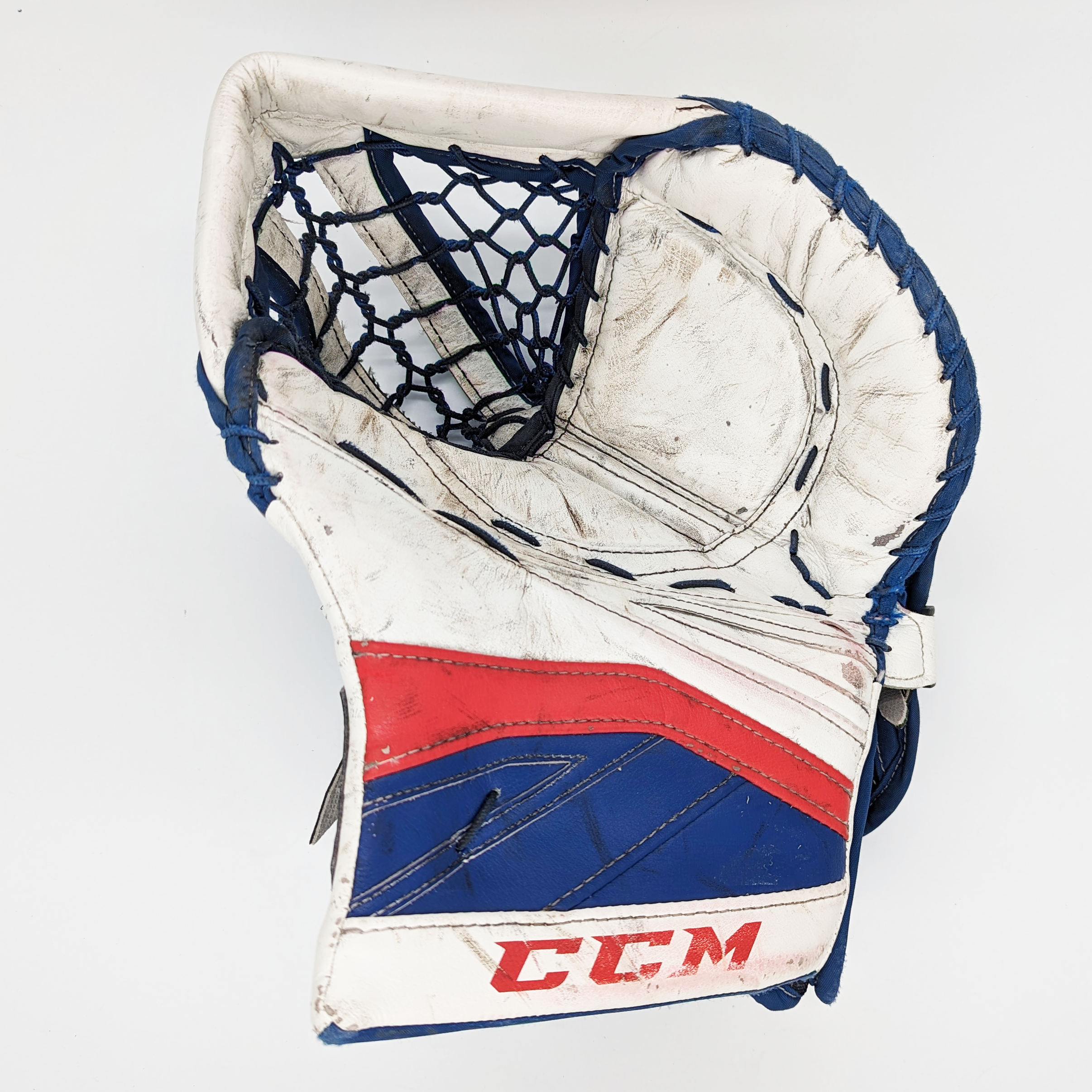 CCM Premier II - Ensemble de gardien de but d'occasion (blanc/rouge/bleu)