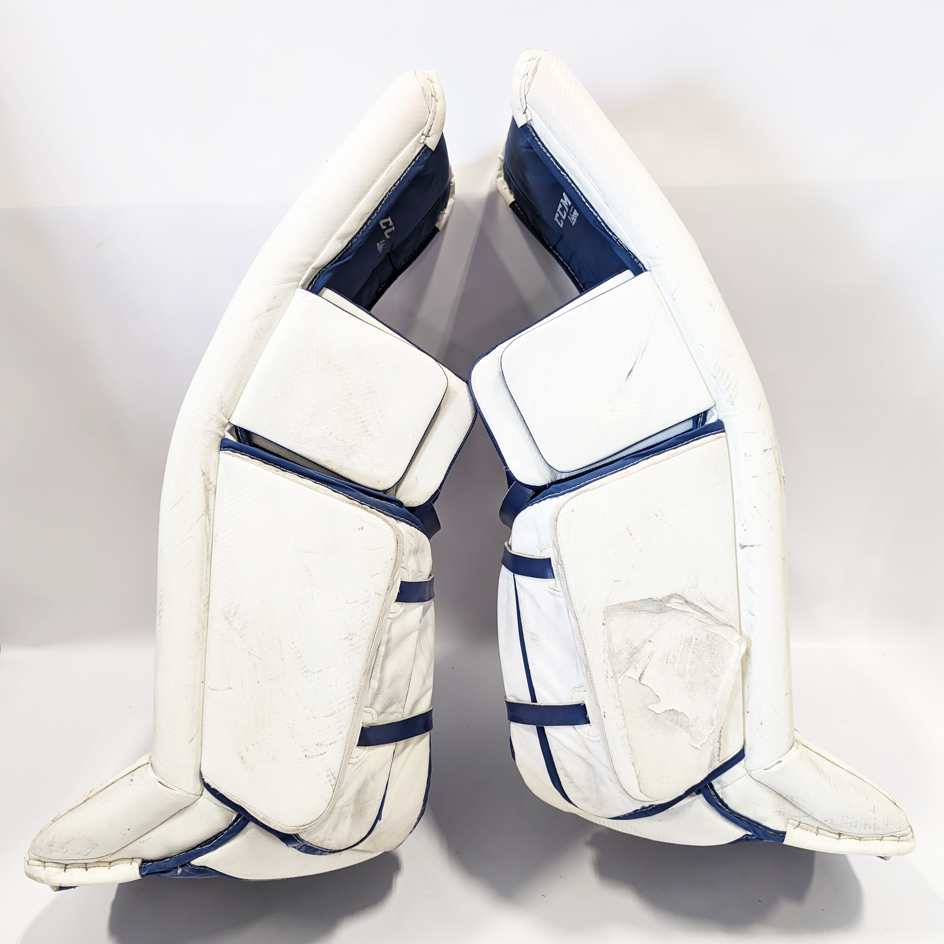 CCM Premier II - Ensemble de gardien de but d'occasion (blanc/rouge/bleu)