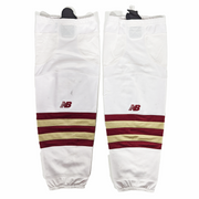 NCAA - Used New Balance Hockey Socks (White/Gold/Maroon)