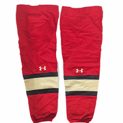 NCAA - Chaussettes de hockey Under Armour d'occasion (rouge/or/noir)
